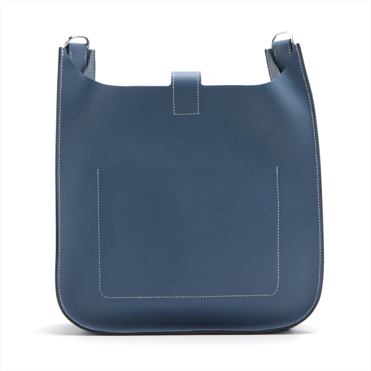 Hermès Evelyne Serie PM Veau Epsom Blue brighton Silver Metal fittings C: 2018