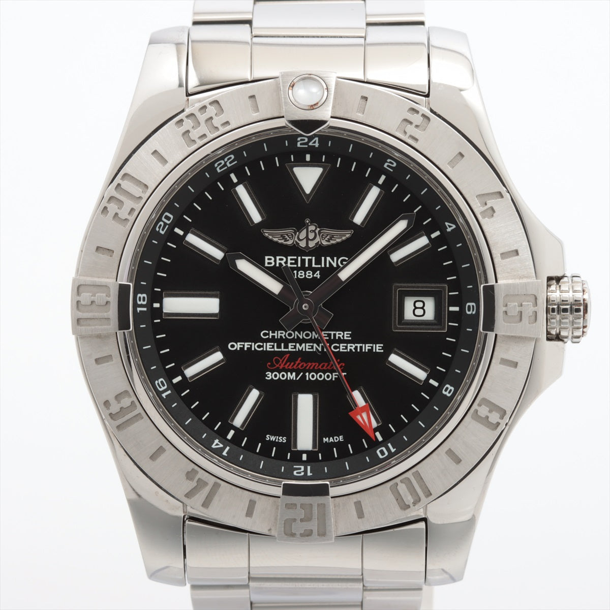 Breitling Avenger Ⅱ GMT A3239011/BC35 SS AT Black-Face Extra Link 4