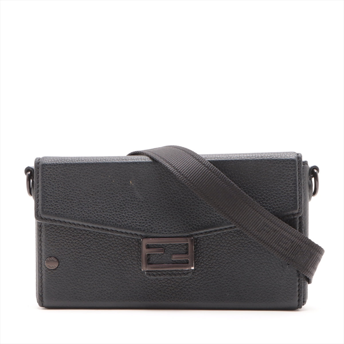 Fendi Leather Shoulder bag Black 7AS139