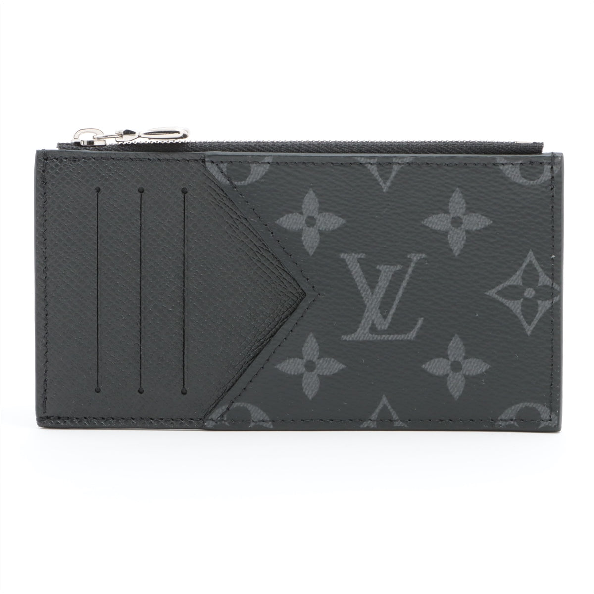 Louis Vuitton Monogram Eclipse Coin card holder M30271 Black Coin case responsive RFID