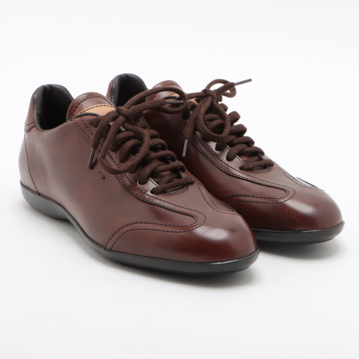 Santoni Leather Leather shoes 5 Men's Brown Replacement Laces Included There is a crack in the sole on the left foot