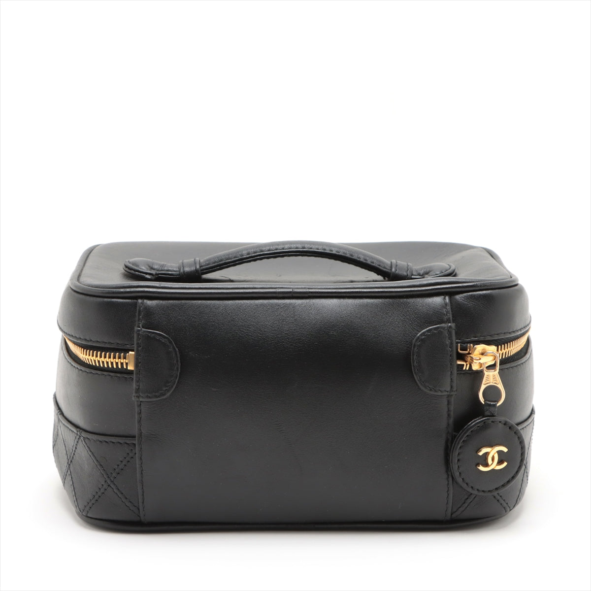 Chanel Bicolore Lambskin Vanity bag Black Gold Metal Fittings 3XXXXXX