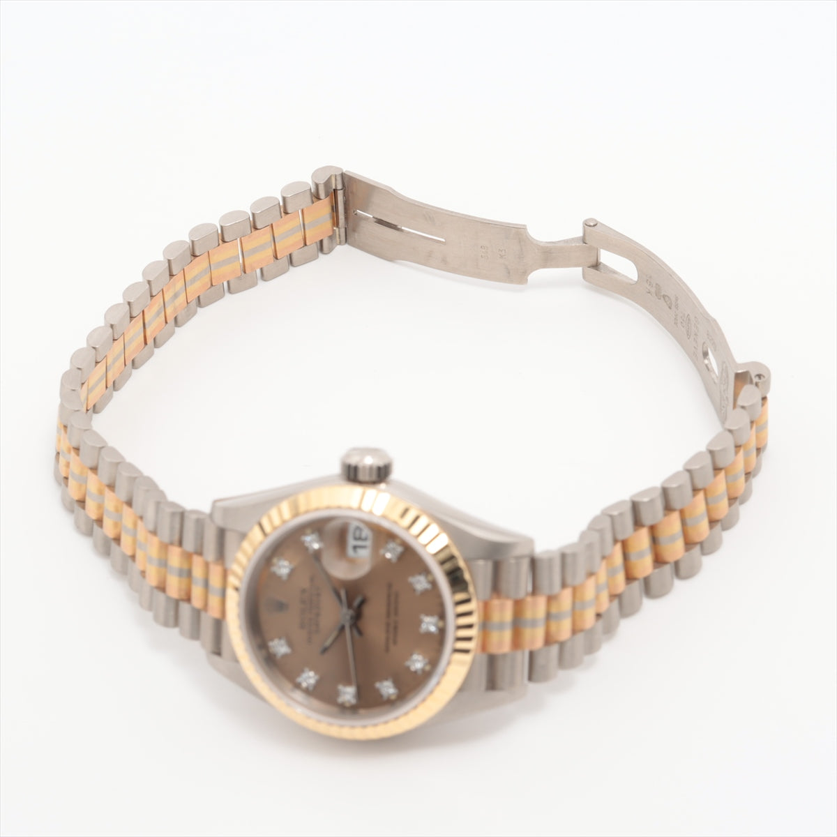 Rolex Datejust 69179BIC 750 AT Champagne-Face