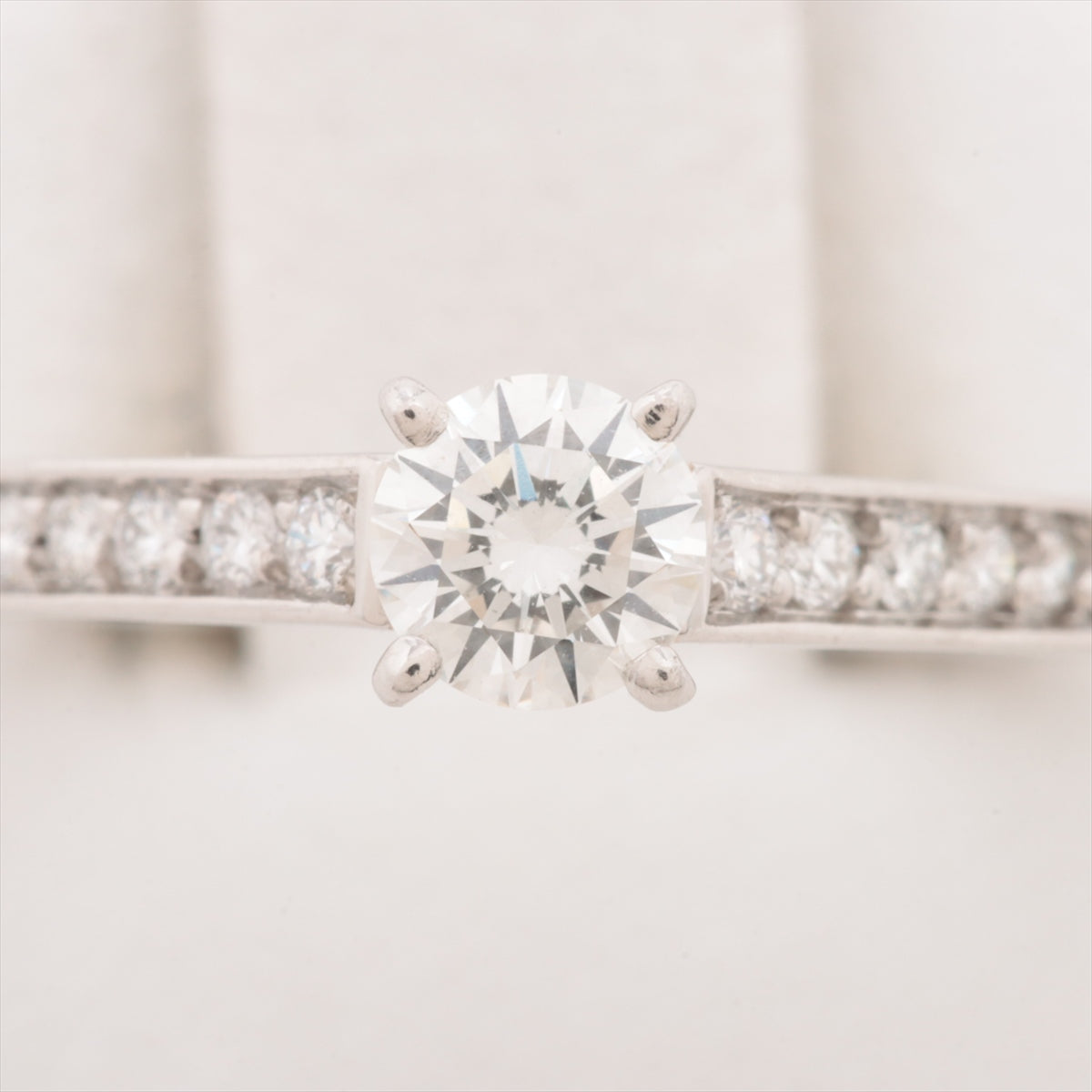 Cartier Solitaire 1895 Heart Eternity diamond rings Pt950 3.0g 0.36