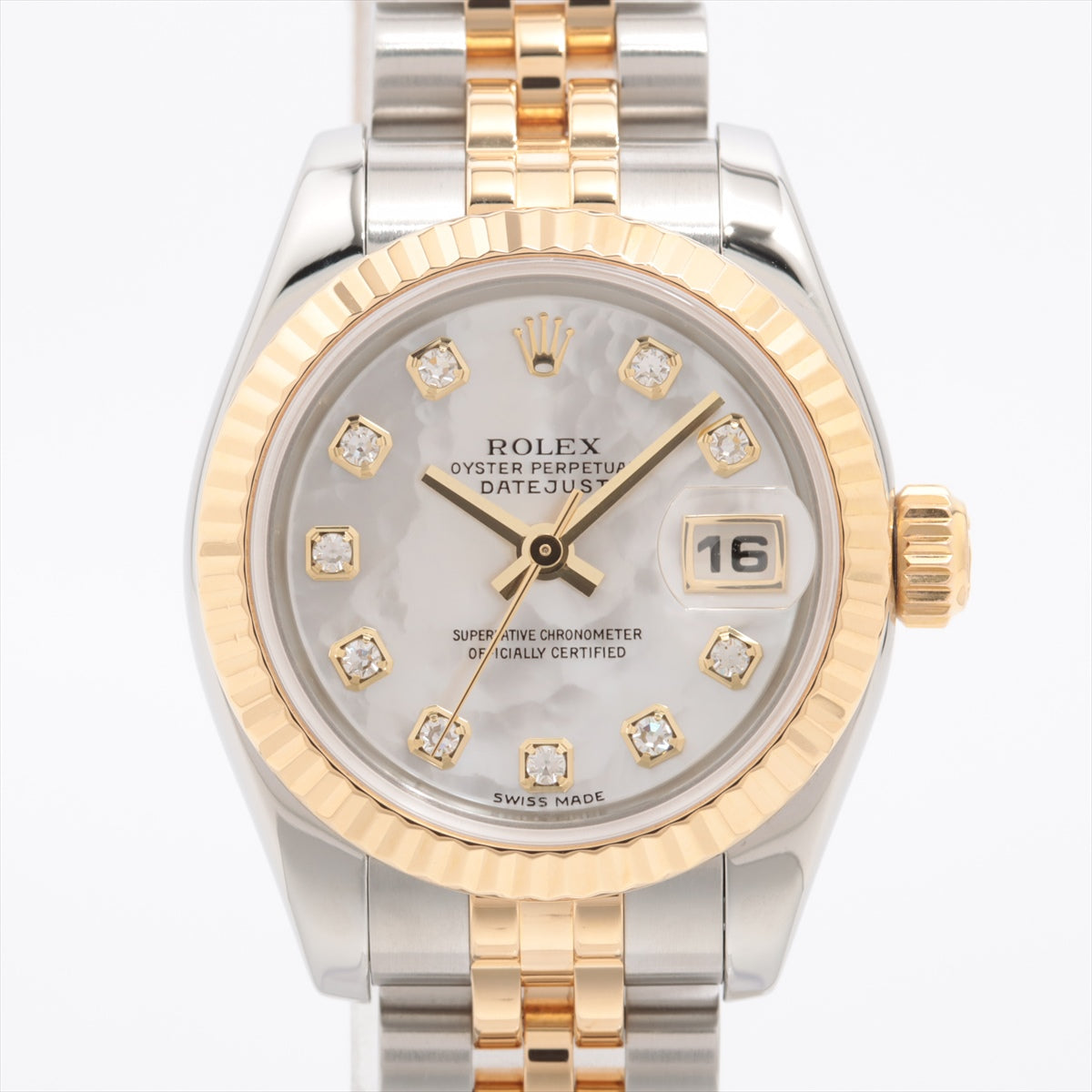 Rolex Datejust 179173NG SS×YG AT Shell-Face Extra Link 2