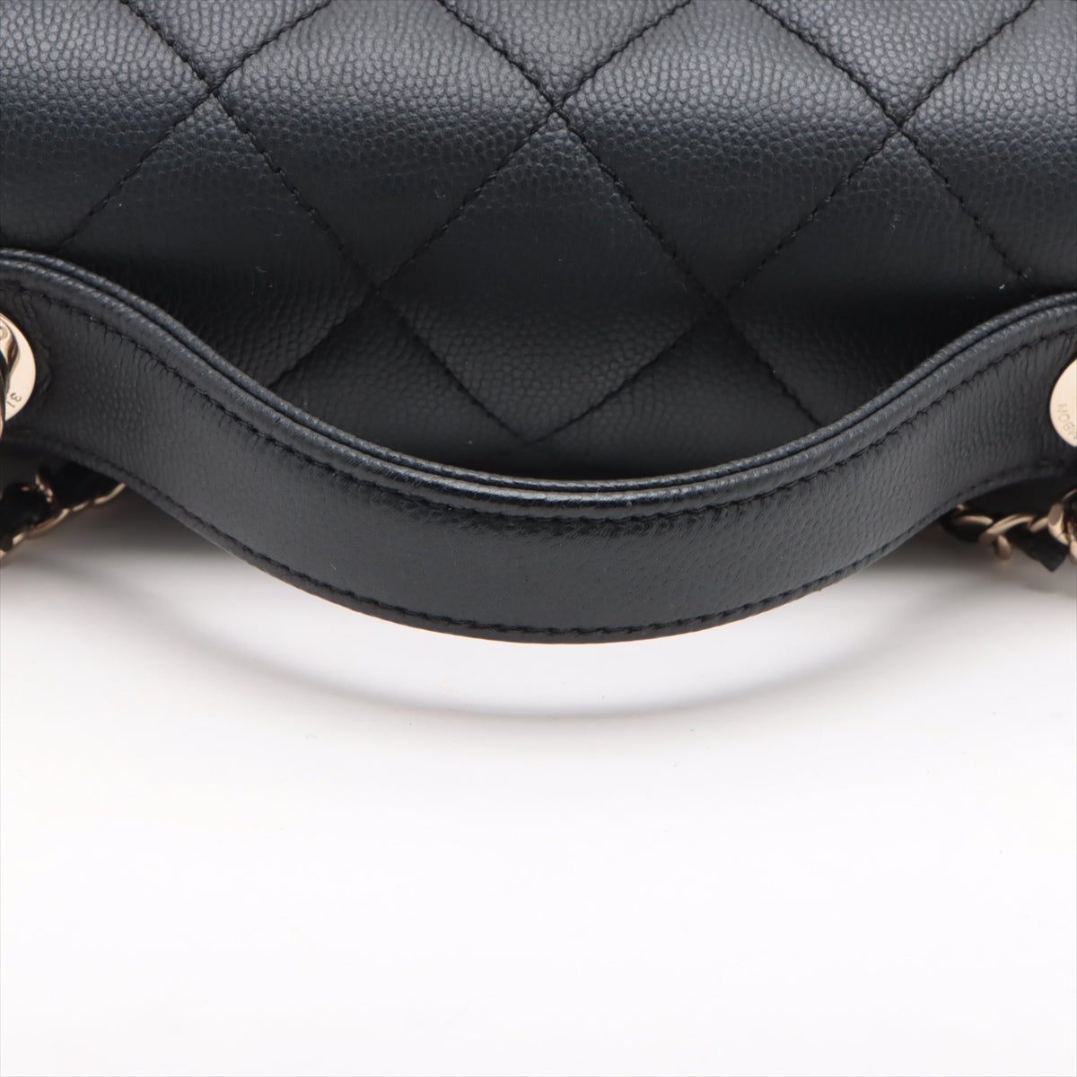 Chanel Business Affinity Soft Caviarskin 2 Way Shoulder Bag Black Gold Metal Fittings 30