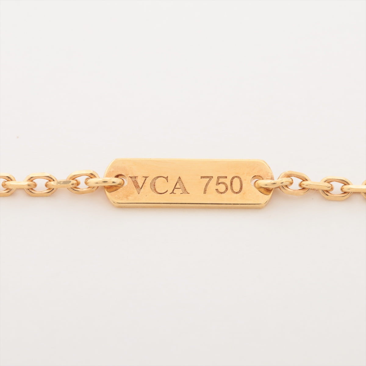 Van Cleef & Arpels Vintage Alhambra shells Necklace 750(YG) 5.3g