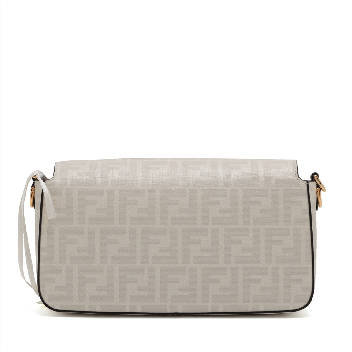 Fendi Mamma Baguette Leather 2way handbag White 8BR600