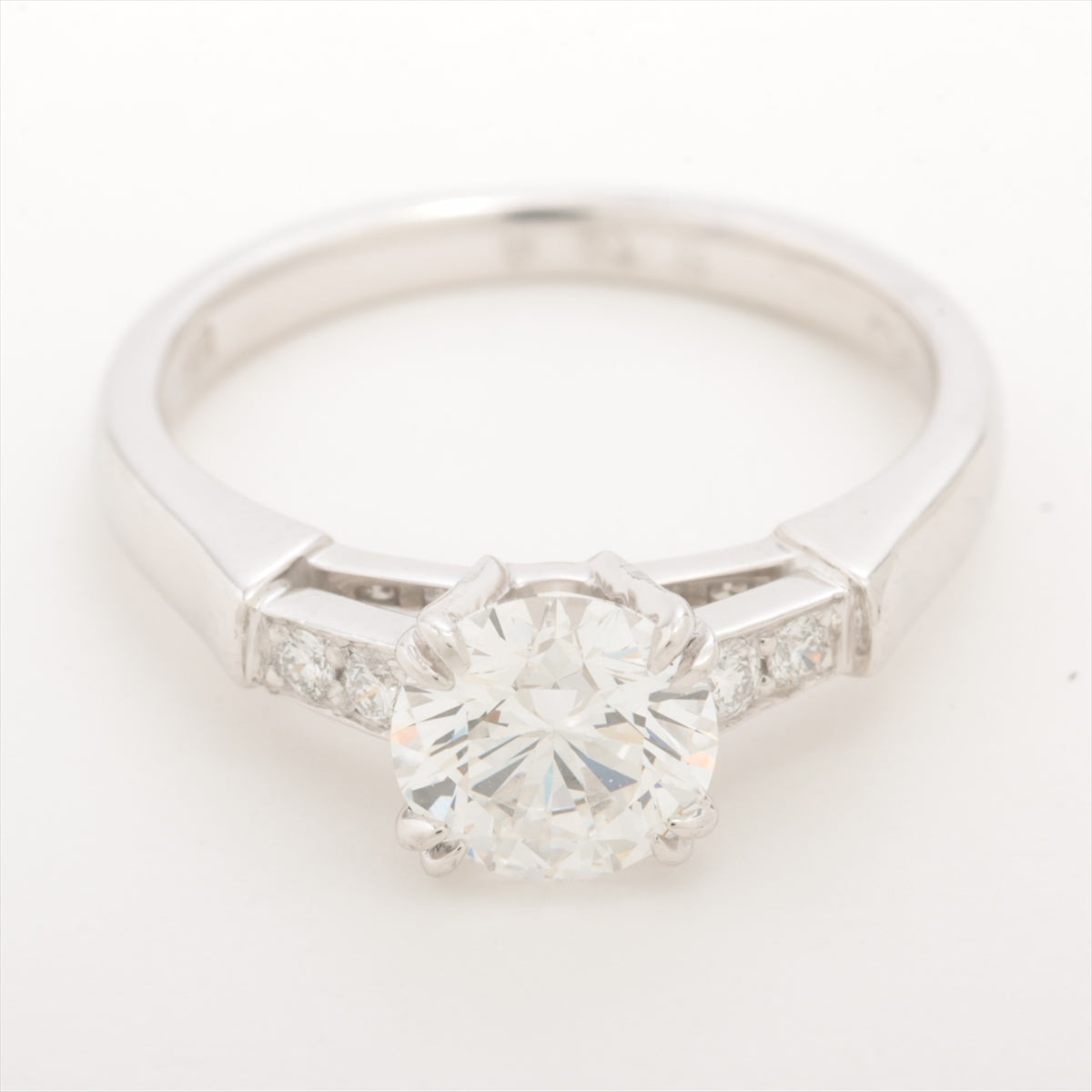 Harry Winston Triste diamond rings Pt950 4.3g 0.90 F VS1 EX NONE Published by GIA 2007