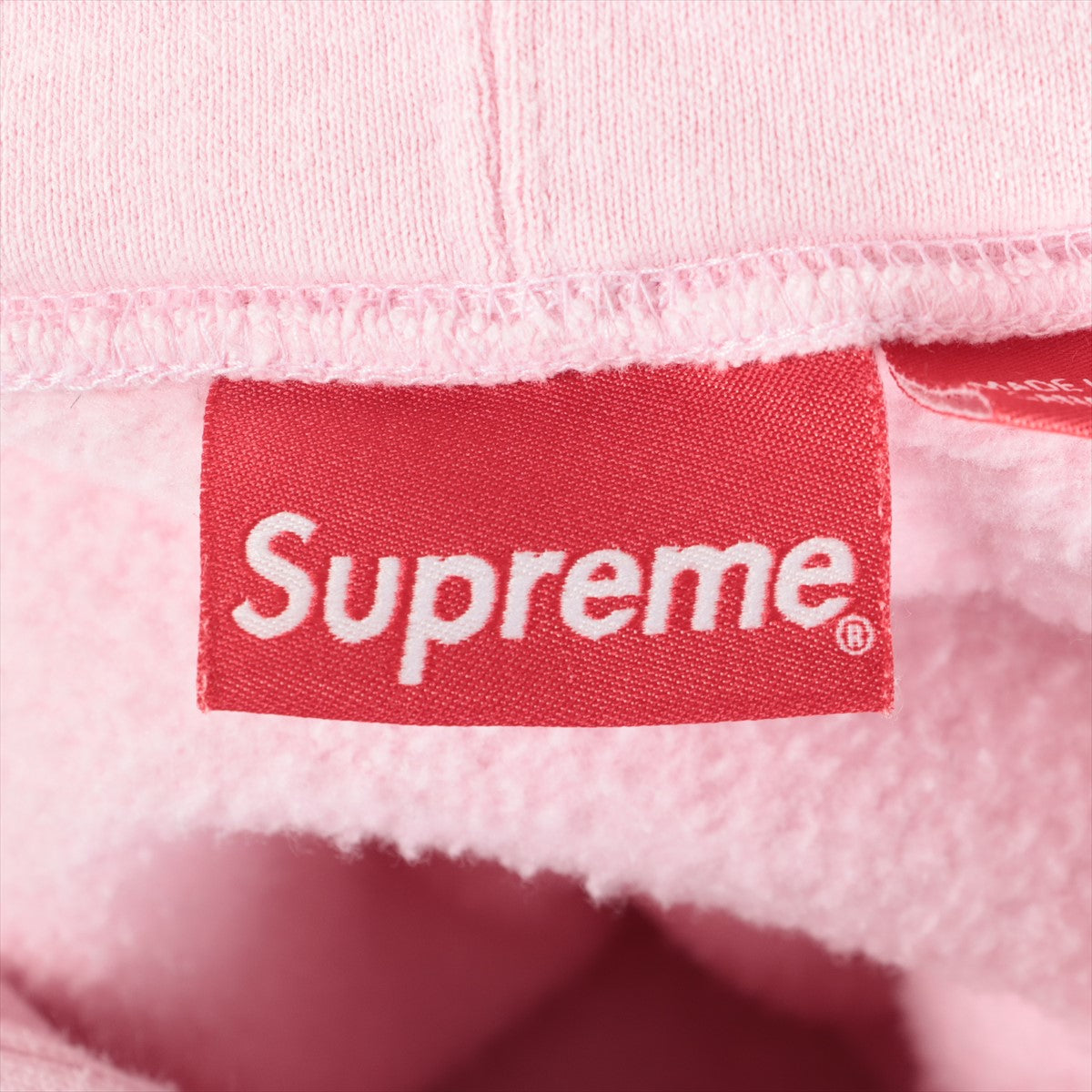 Supreme 22SS Cotton & Polyester Parker M Men's Pink  Bling Box Logo Hooded Sweatshirt