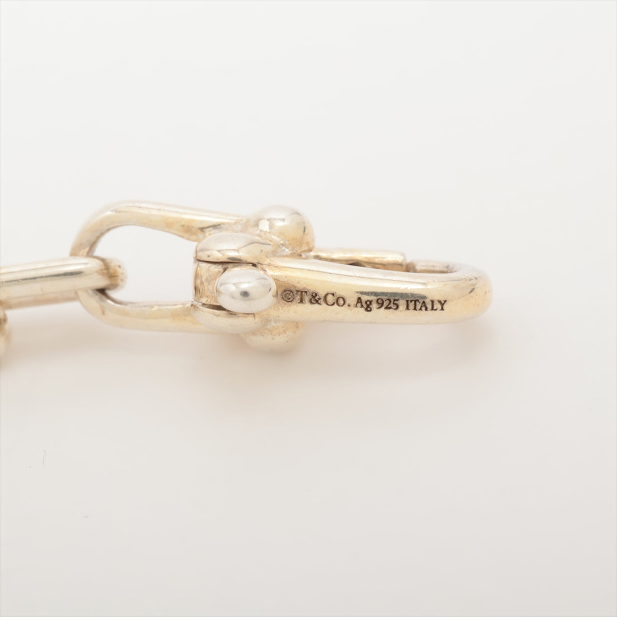 Tiffany Hardware Micro Link Bracelet 925 6.6g Silver