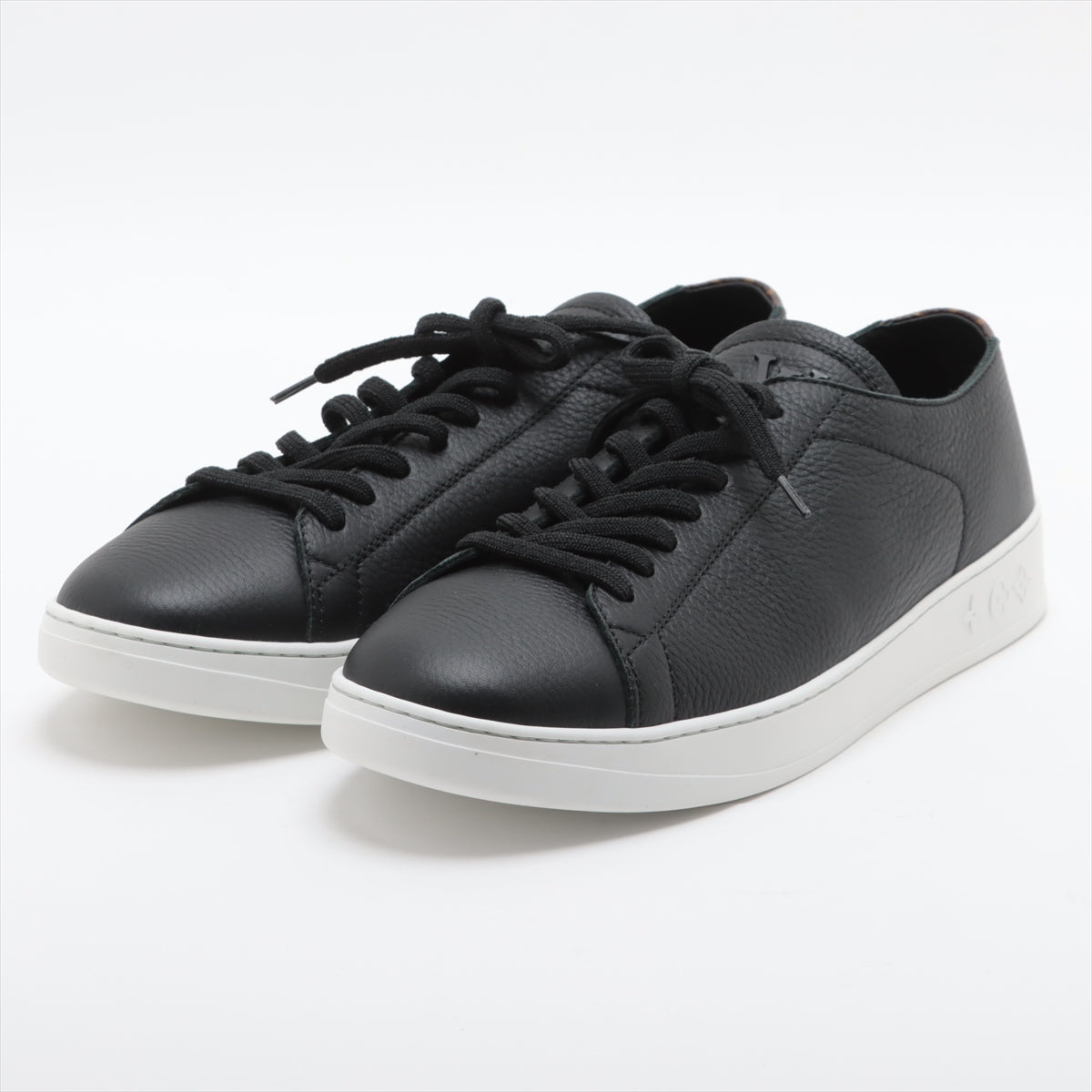 Louis Vuitton LV Resort Line 22 years Leather Sneakers 10 Men's Black MS0222