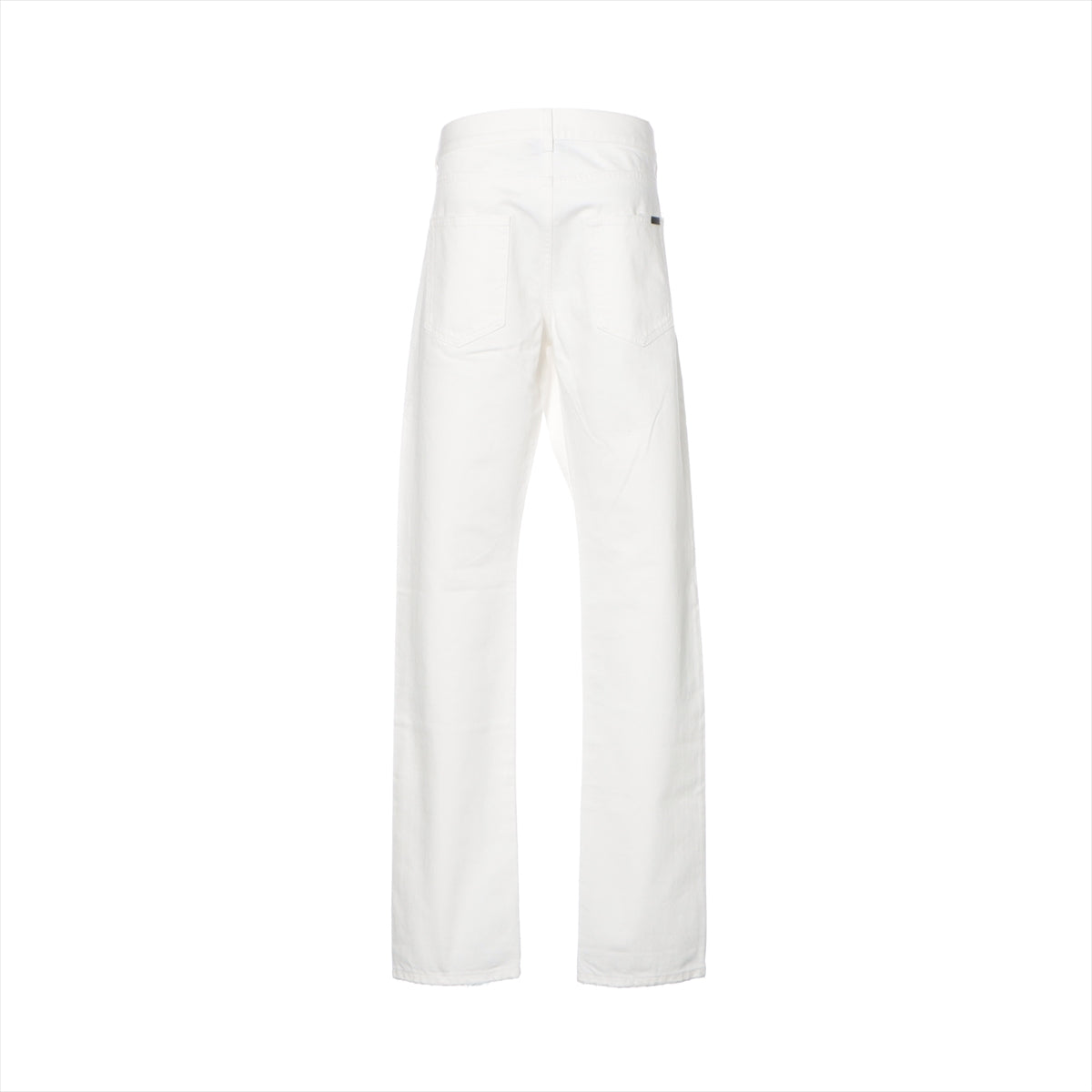 Saint Laurent Paris 21 years Cotton Denim pants 33 Men's White  D21H597052 Damage processing