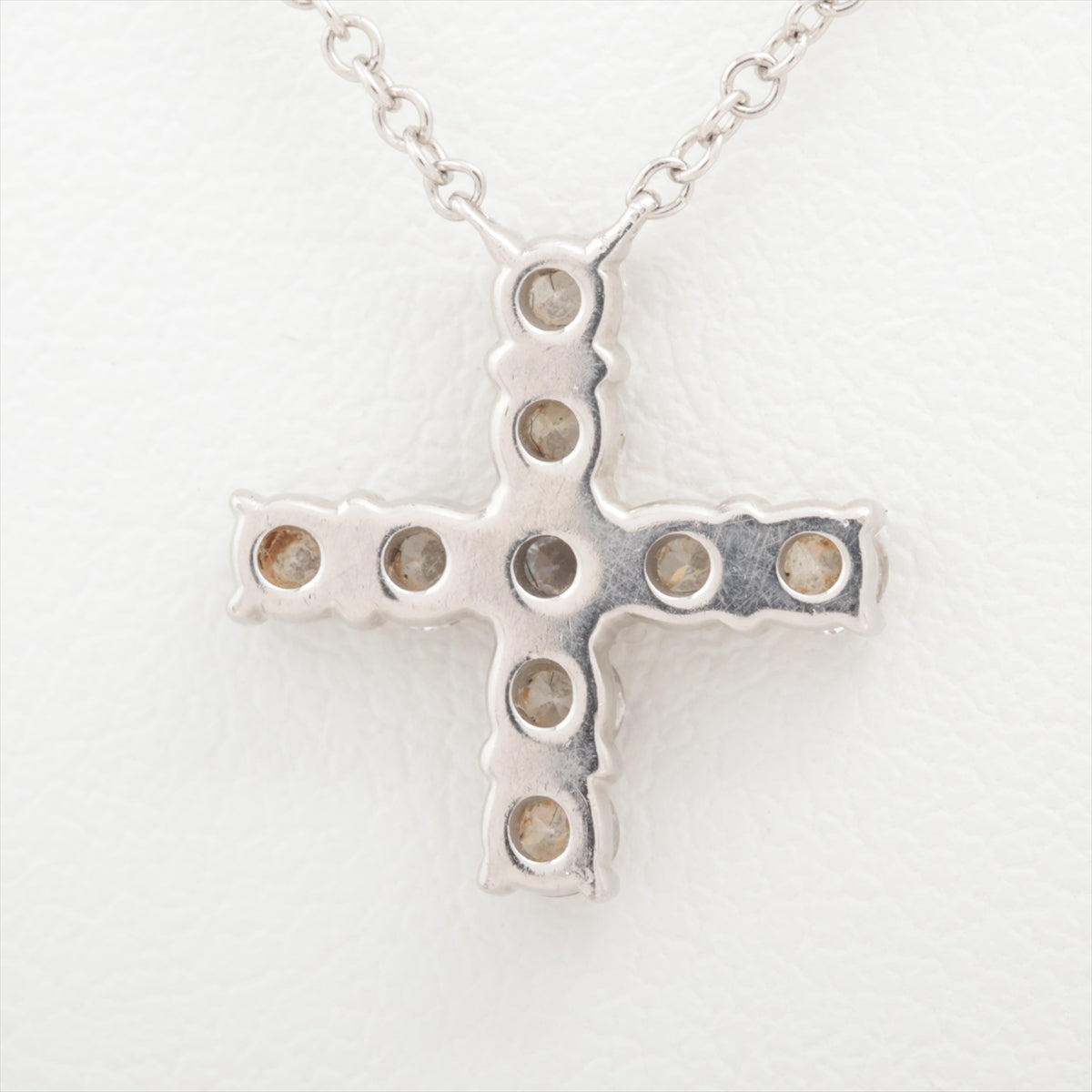 Harry Winston Mini Cross diamond Necklace Pt950 3.5g