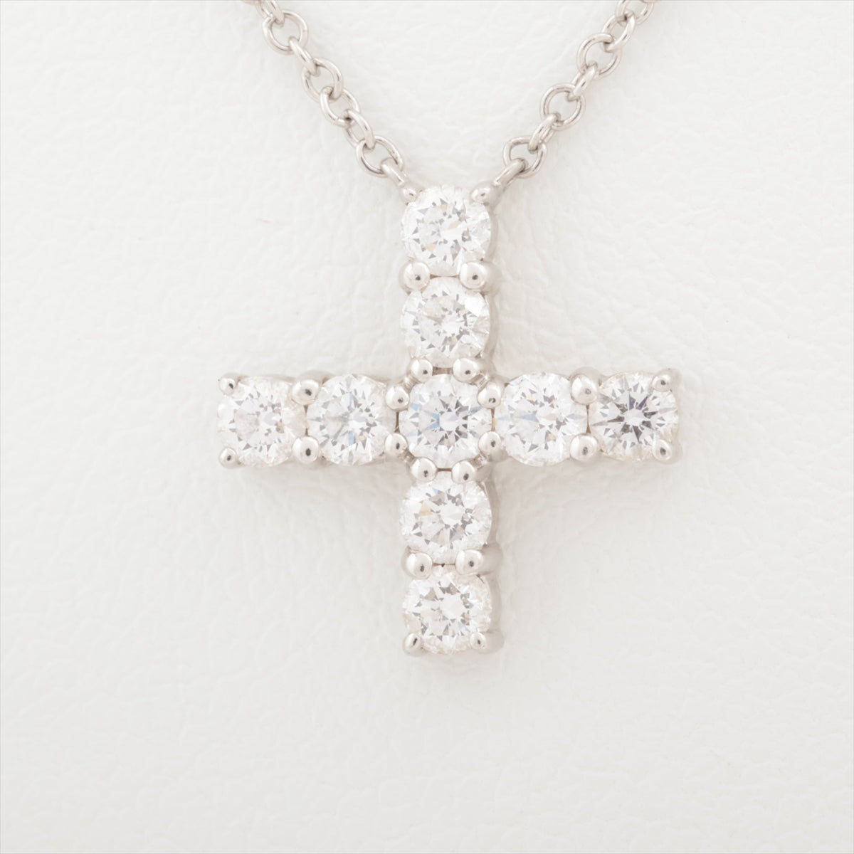 Harry Winston Mini Cross diamond Necklace Pt950 3.5g