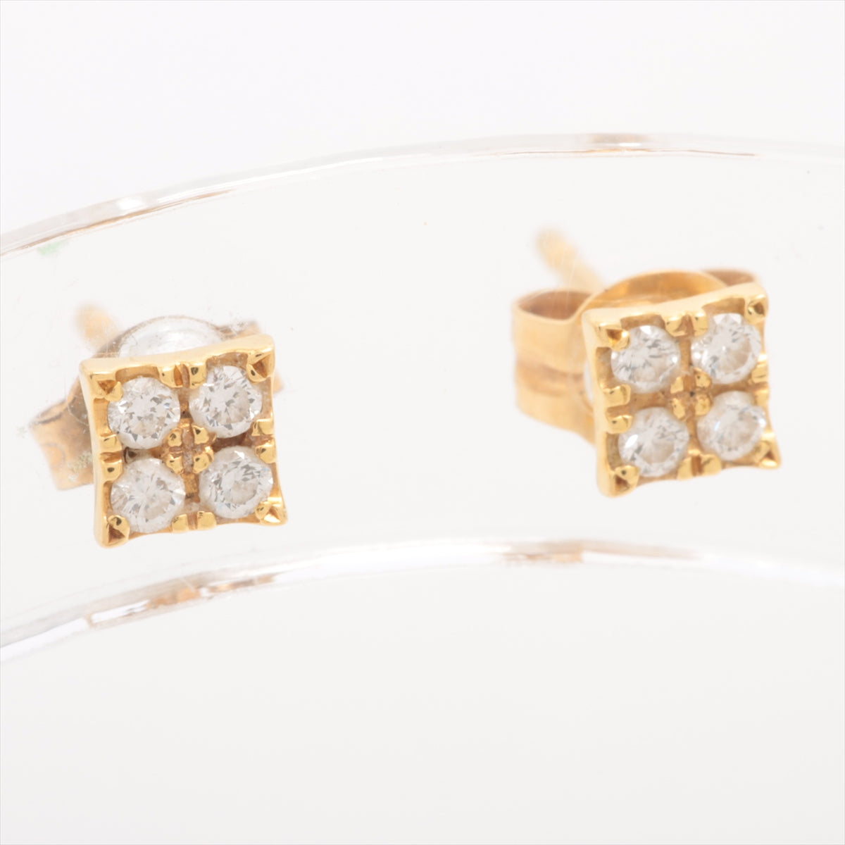 AHKAH diamond Piercing jewelry K18(YG) 0.4g 0.04 0.04