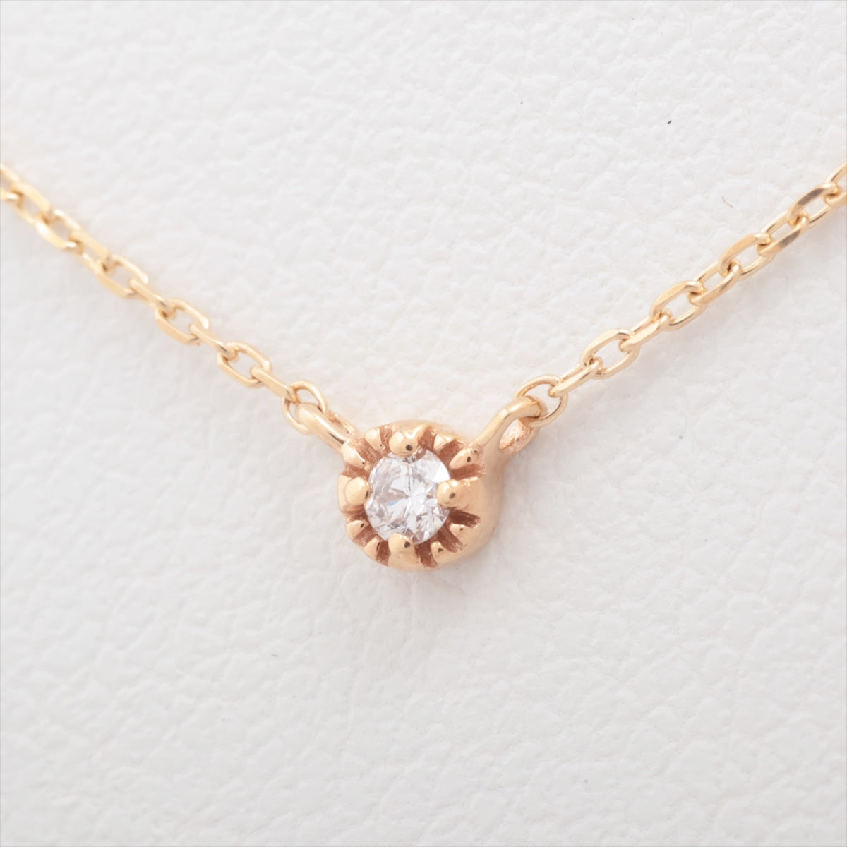 ete diamond Necklace K10(YG) 0.8g 0.02