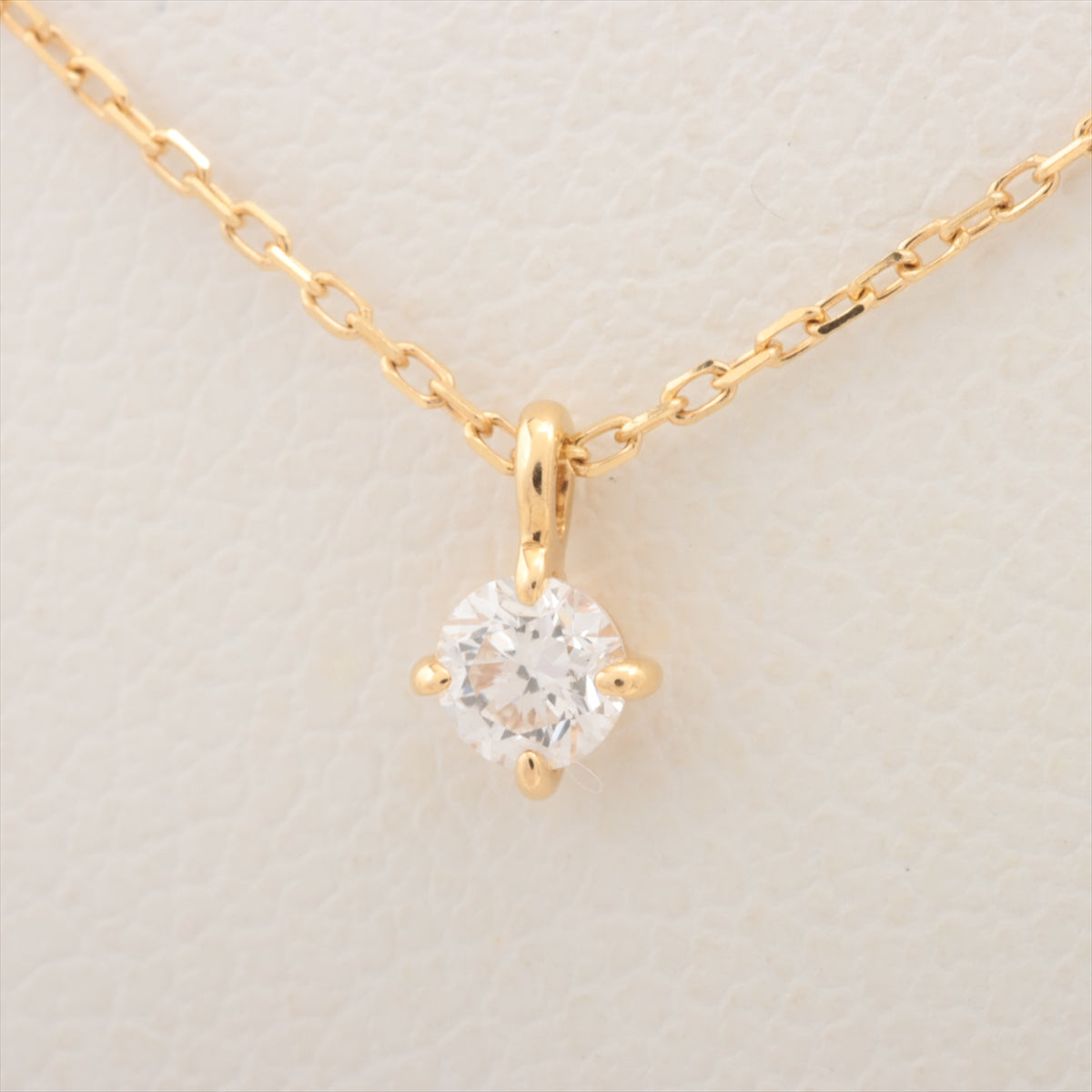 ete diamond Necklace K18(YG) 0.8g 0.06