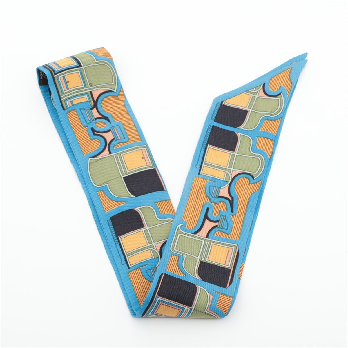 Hermès Twilly LE COUPE Coupe Scarf Silk Blue