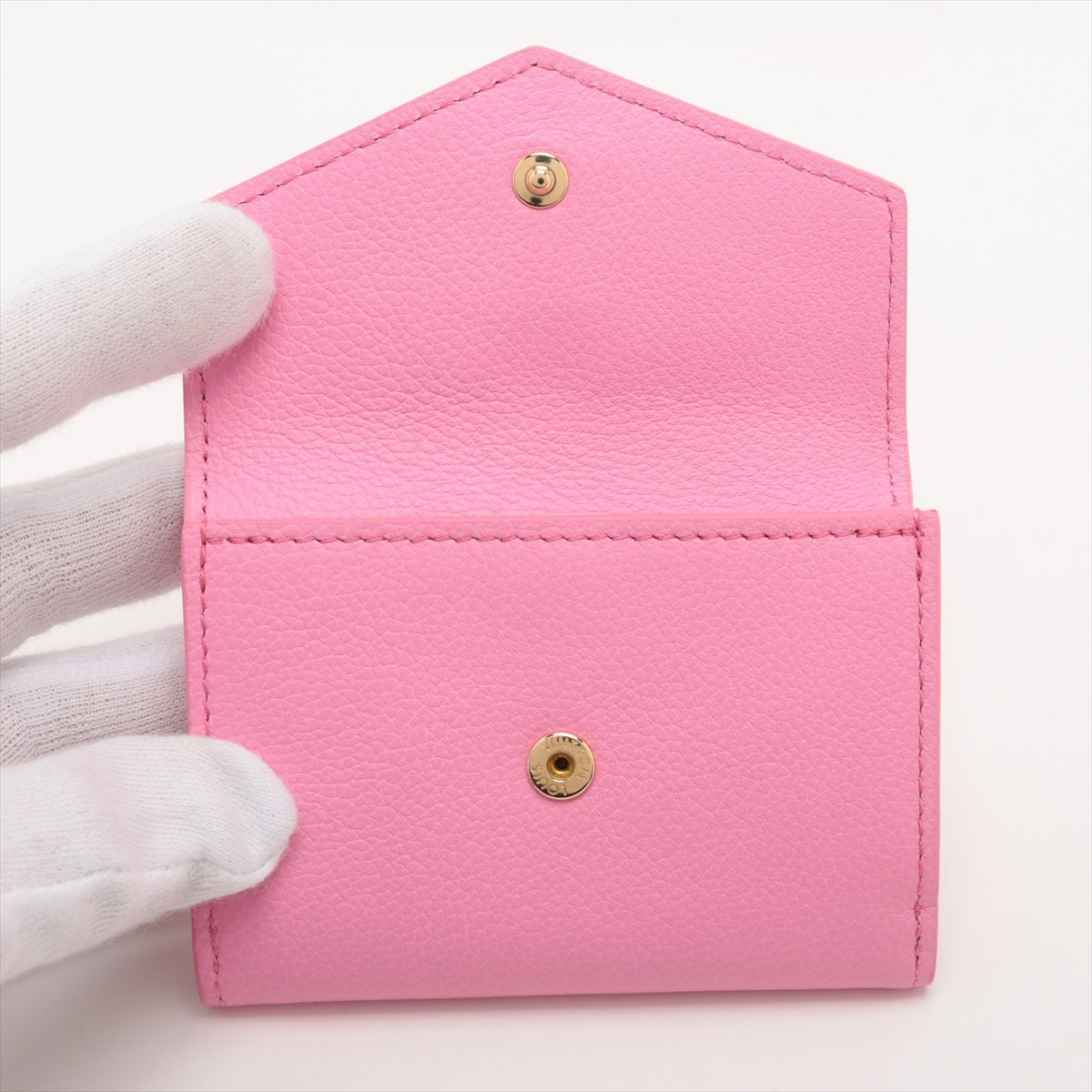 Louis Vuitton Taurillon Portefeuille Lock Mini Model number Pink Compact Wallet M82436 Personal engraving