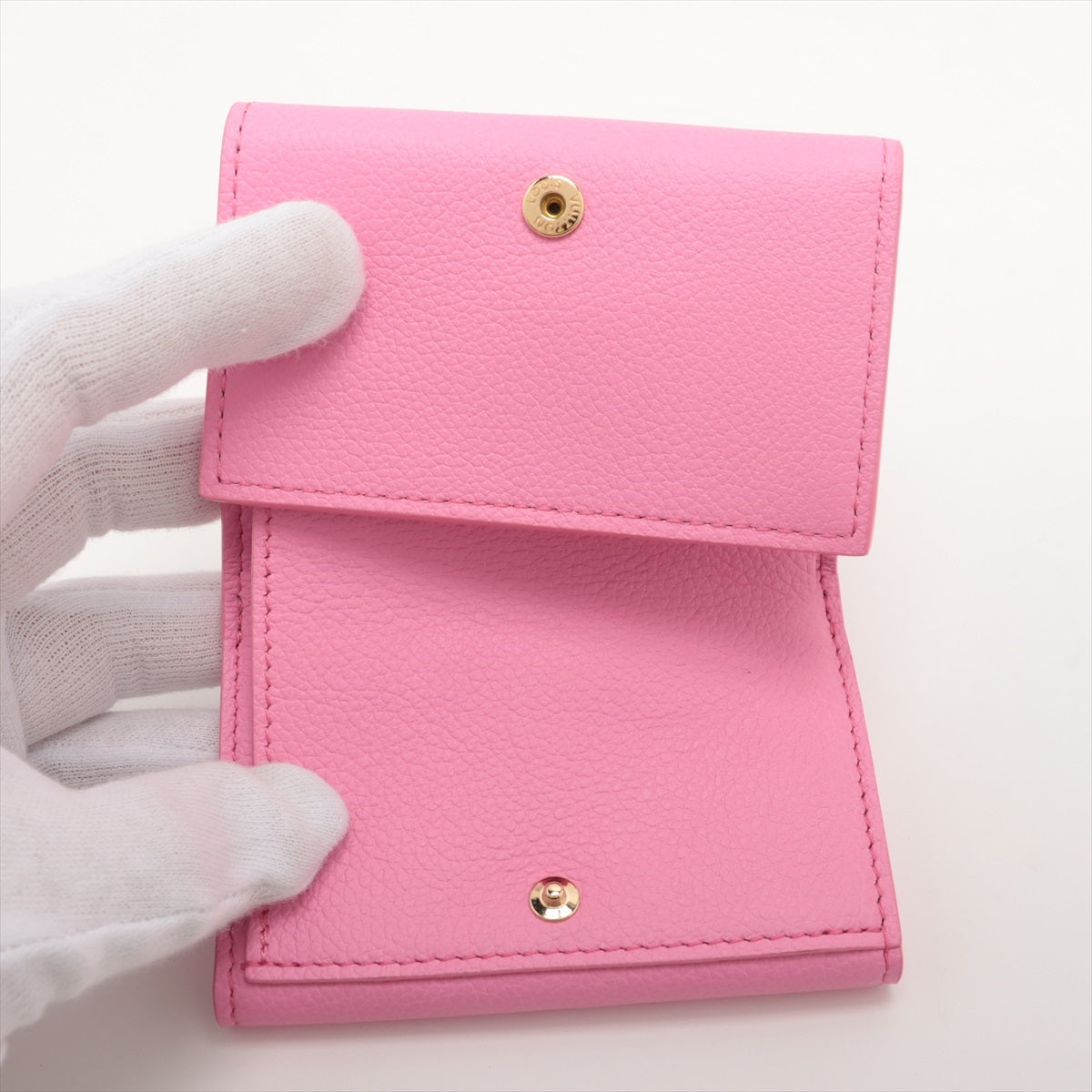 Louis Vuitton Taurillon Portefeuille Lock Mini Model number Pink Compact Wallet M82436 Personal engraving