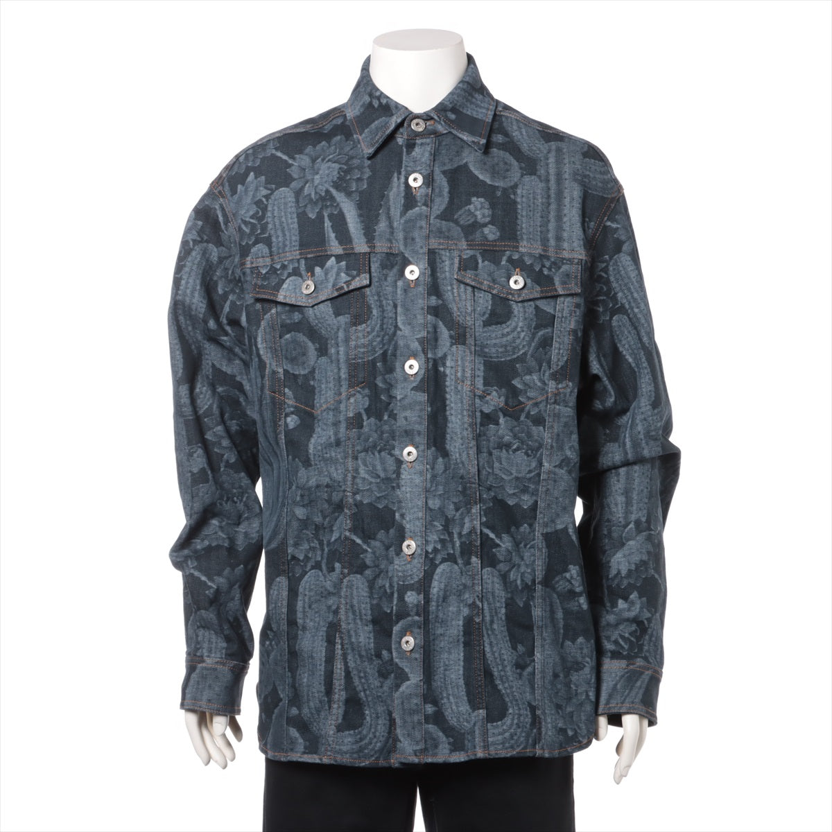 Loewe x Paula 22SS Cotton & Polyurethane Denim jacket 48 Men's Black  H616Y12X04 Cactus