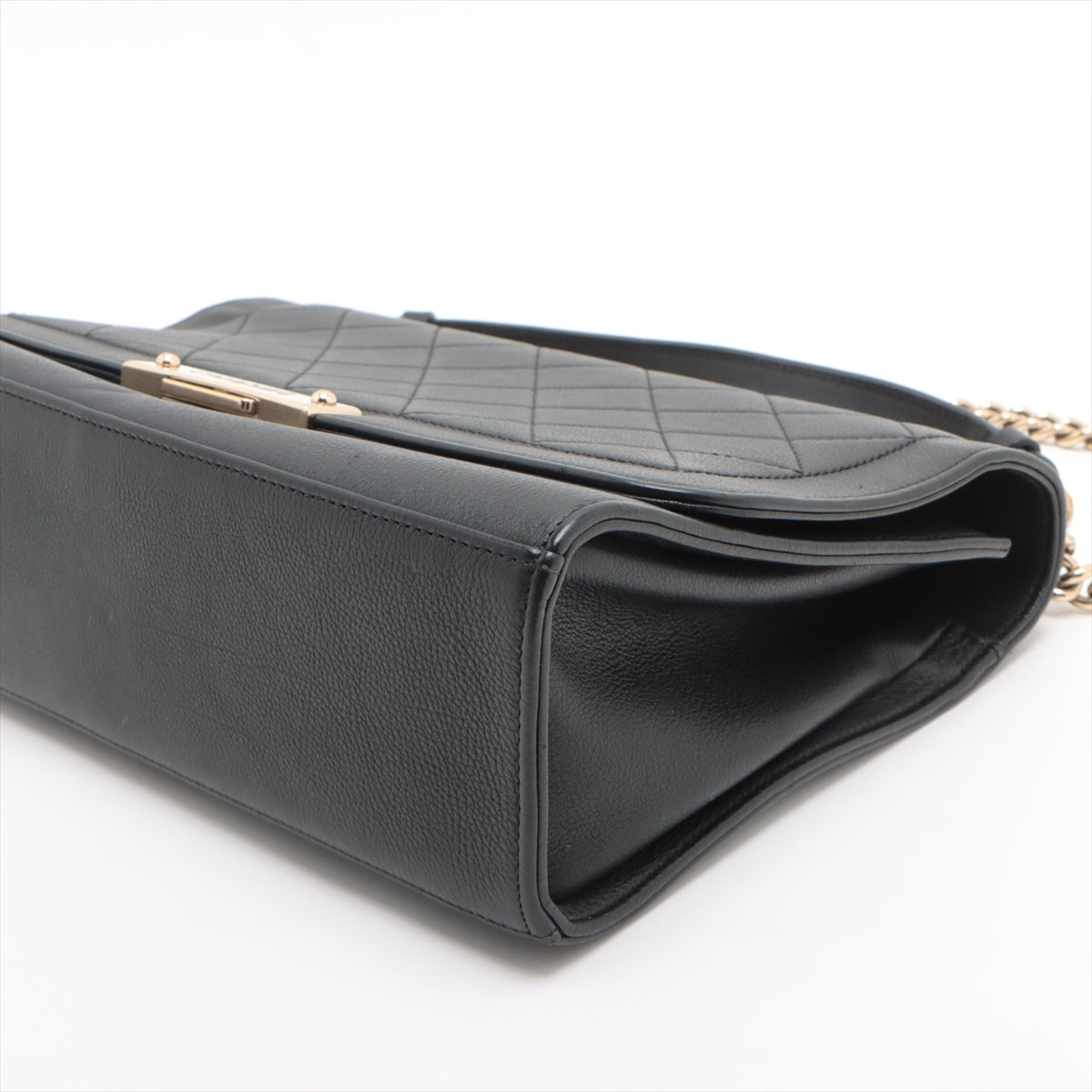 Chanel Matelasse Lambskin 2way handbag Chain shoulder Black Gold Metal fittings 23XXXXXX