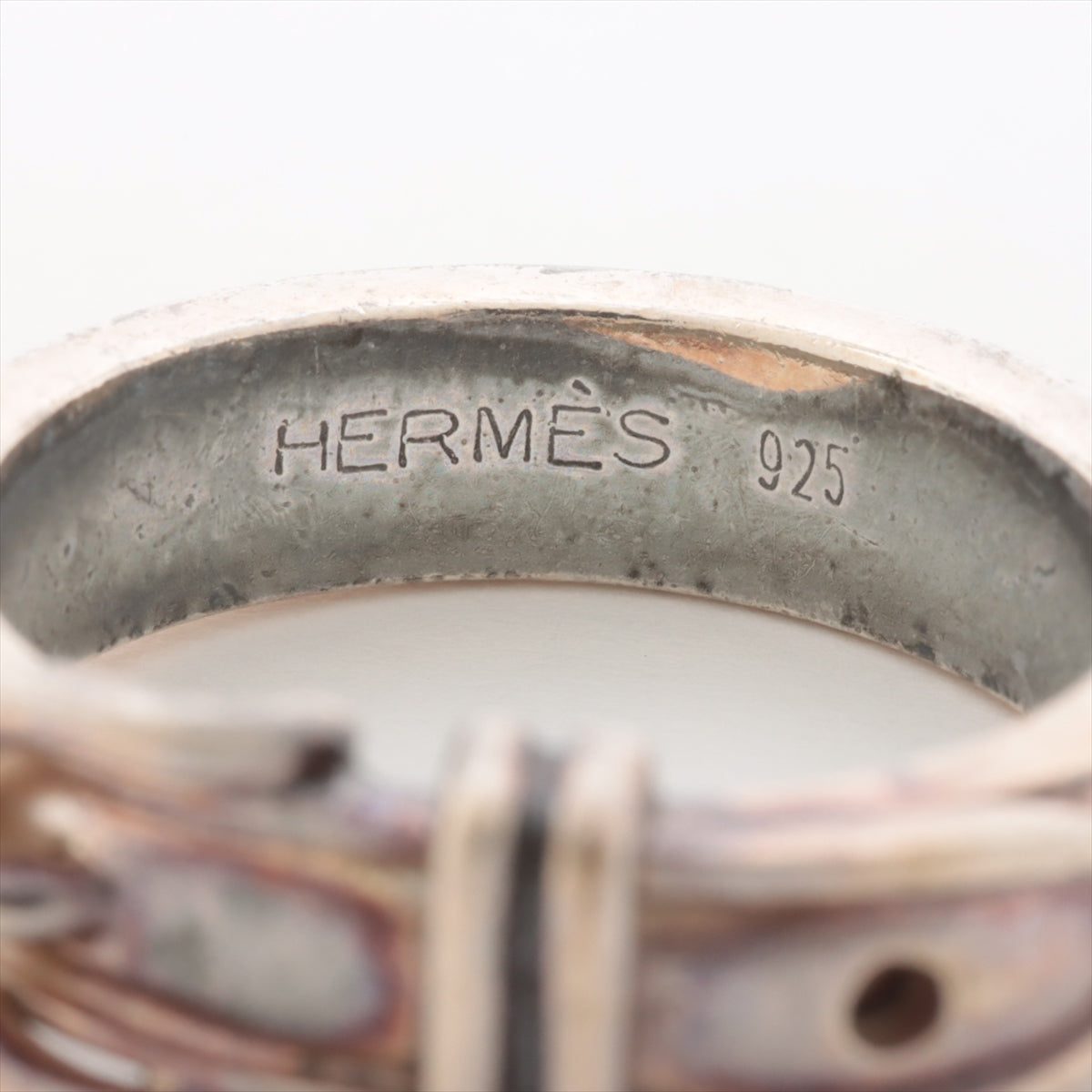 Hermès Century clore rings 925 4.7g Silver