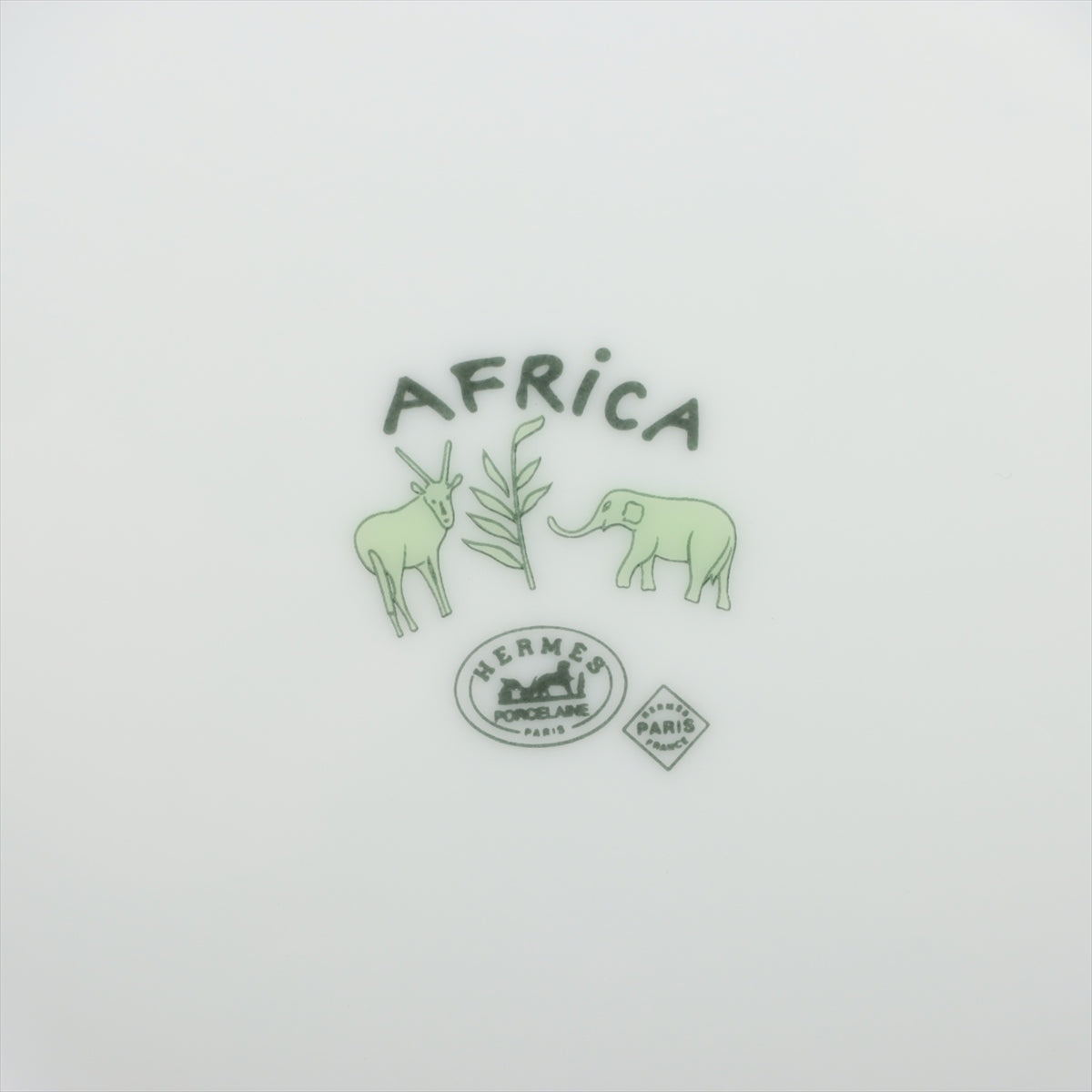 Hermès Africa plates Ceramic White