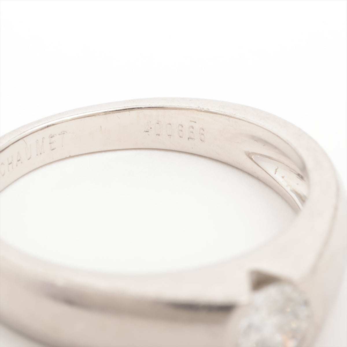 Chaumet Fidelite diamond rings Pt950 6.7g Diamond diameter approx. 4.50mm