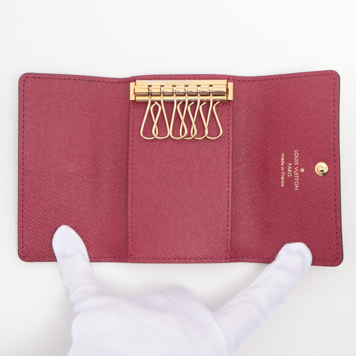 Louis Vuitton Monogram Multiclés 6 M60701 Fuschia Key Case responsive RFID