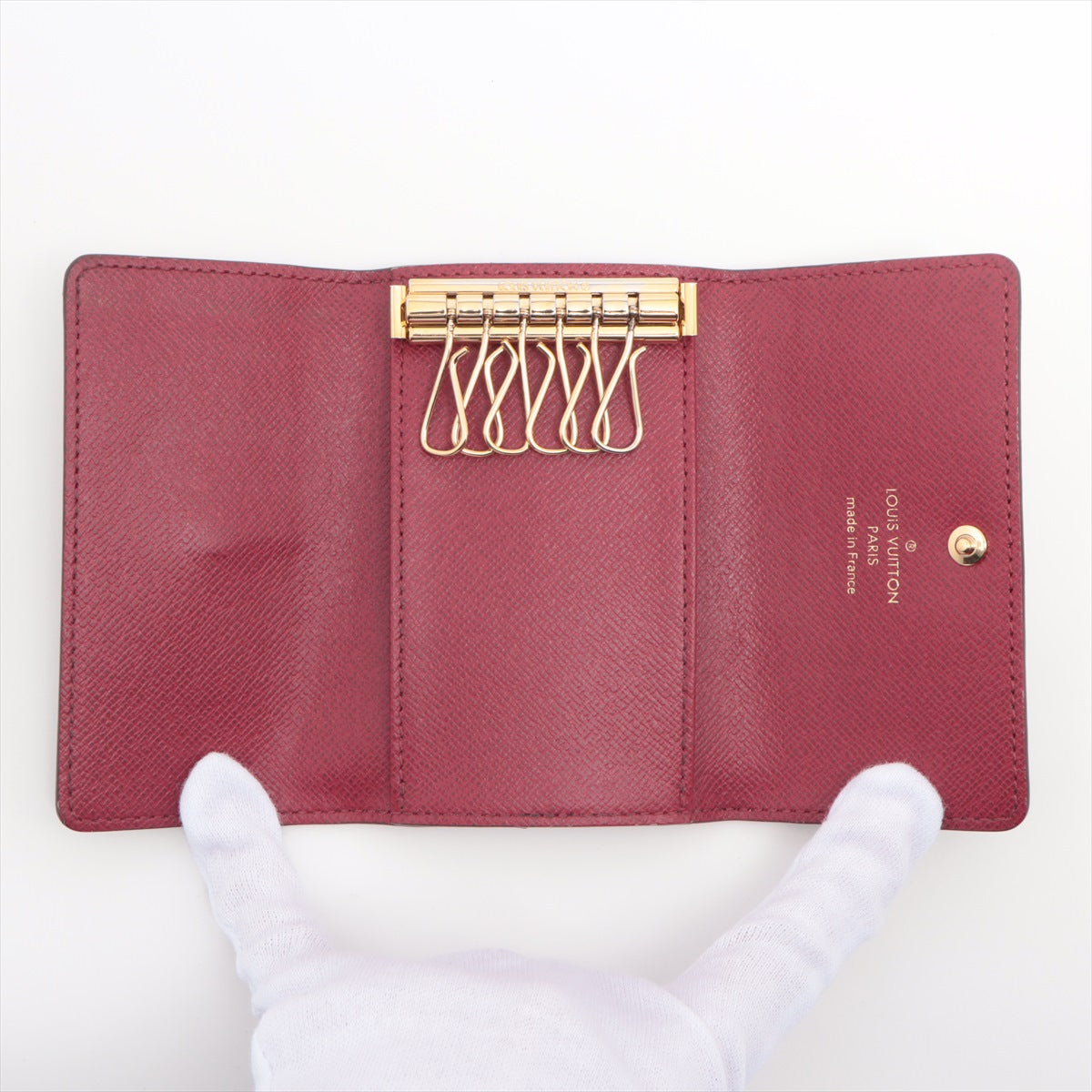 Louis Vuitton Monogram Multiclés 6 M60701 Fuschia Key Case responsive RFID