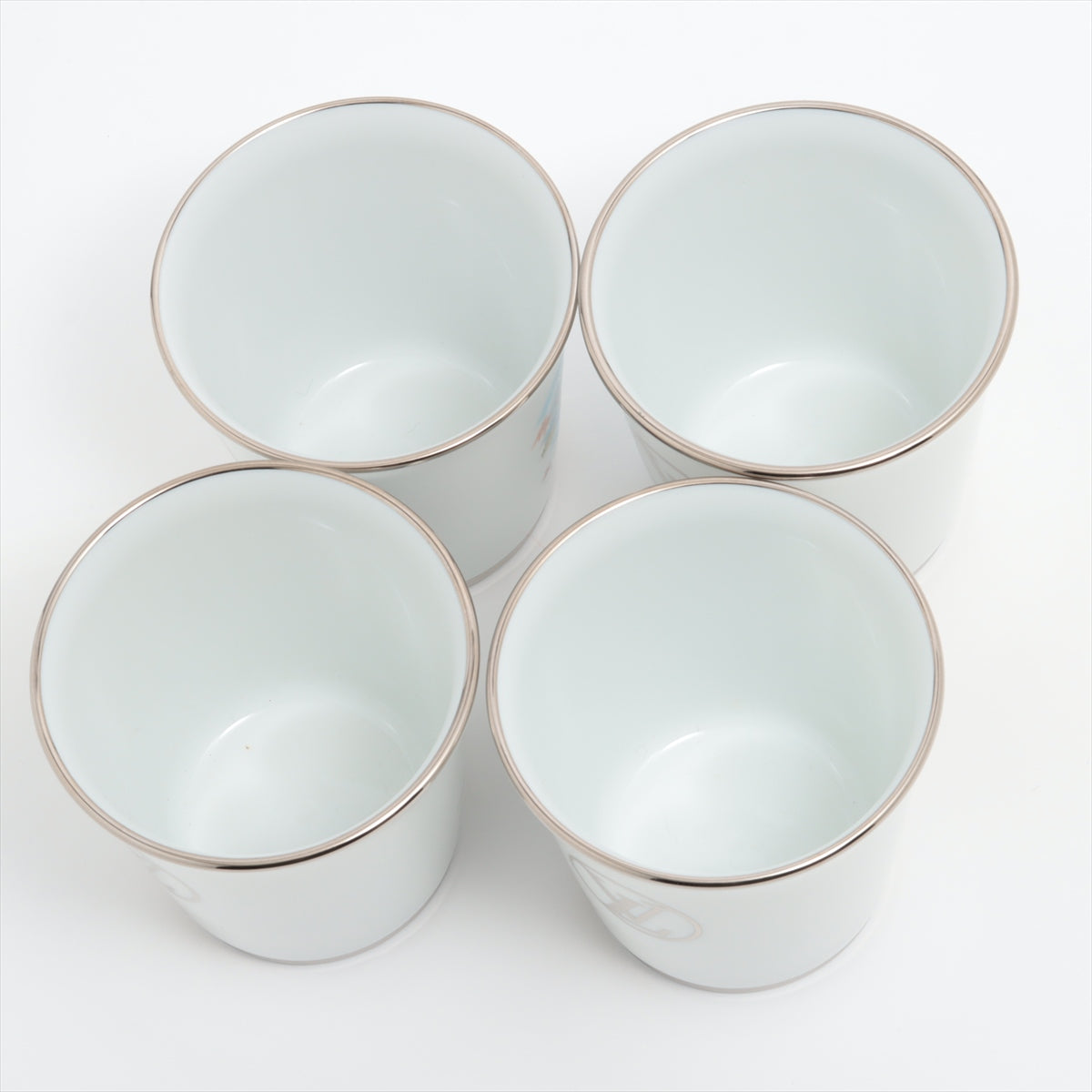 Louis Vuitton GI0547 set of 4 goblets LG2270 BR2230 goblet Ceramic White