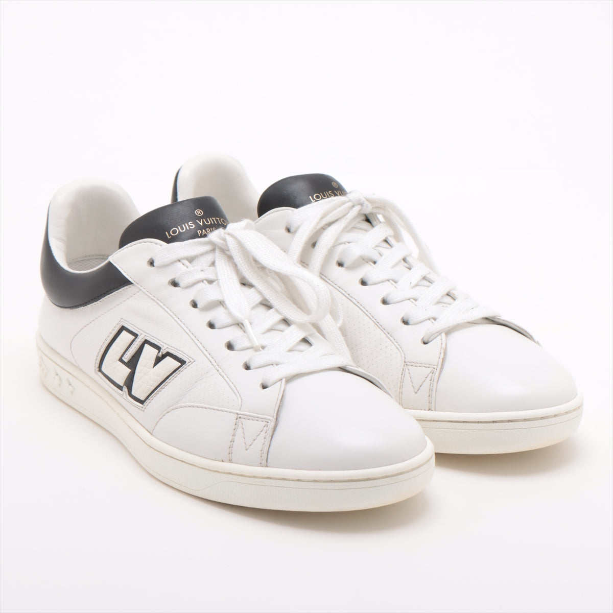 Louis Vuitton Luxembourg Line 21 years Leather Sneakers 6 Men's White FA0231