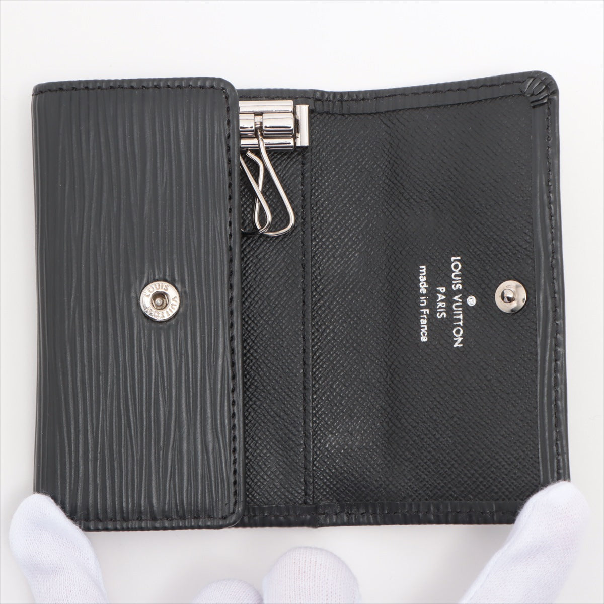 Louis Vuitton Epi Multiclés 6 M63812 Noir Key Case responsive RFID