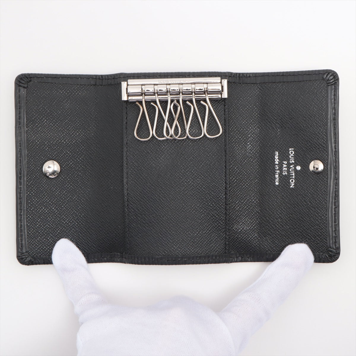 Louis Vuitton Epi Multiclés 6 M63812 Noir Key Case responsive RFID