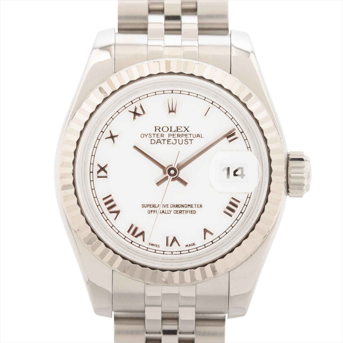 Rolex Datejust 179174 SS×WG AT White-Face