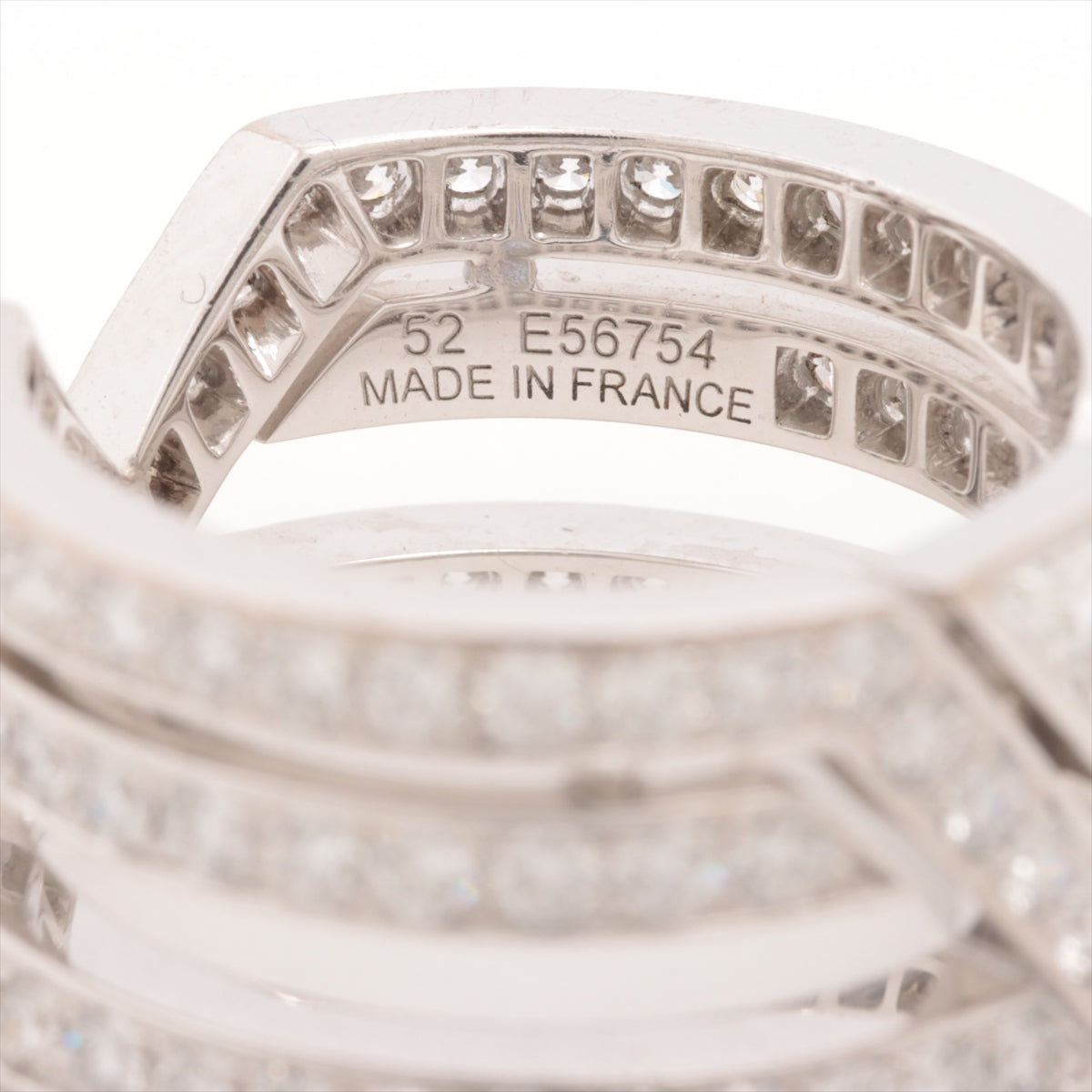Louis Vuitton diamond rings 750(WG) 9.9g 52 Pure V