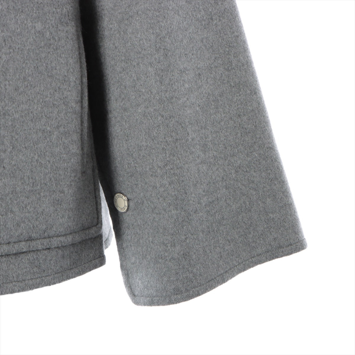 Hermès Serie Cashmere Short coat 34 Ladies' Grey  97-7101 hoodie