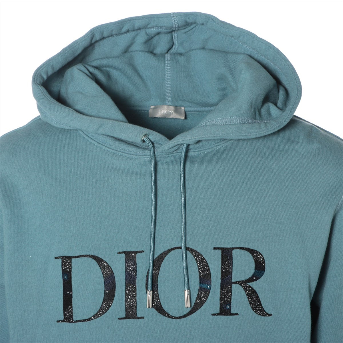 DIOR 21AW Cotton Parker M Men's Blue  Pullover Logo embroidery 143J688A0531