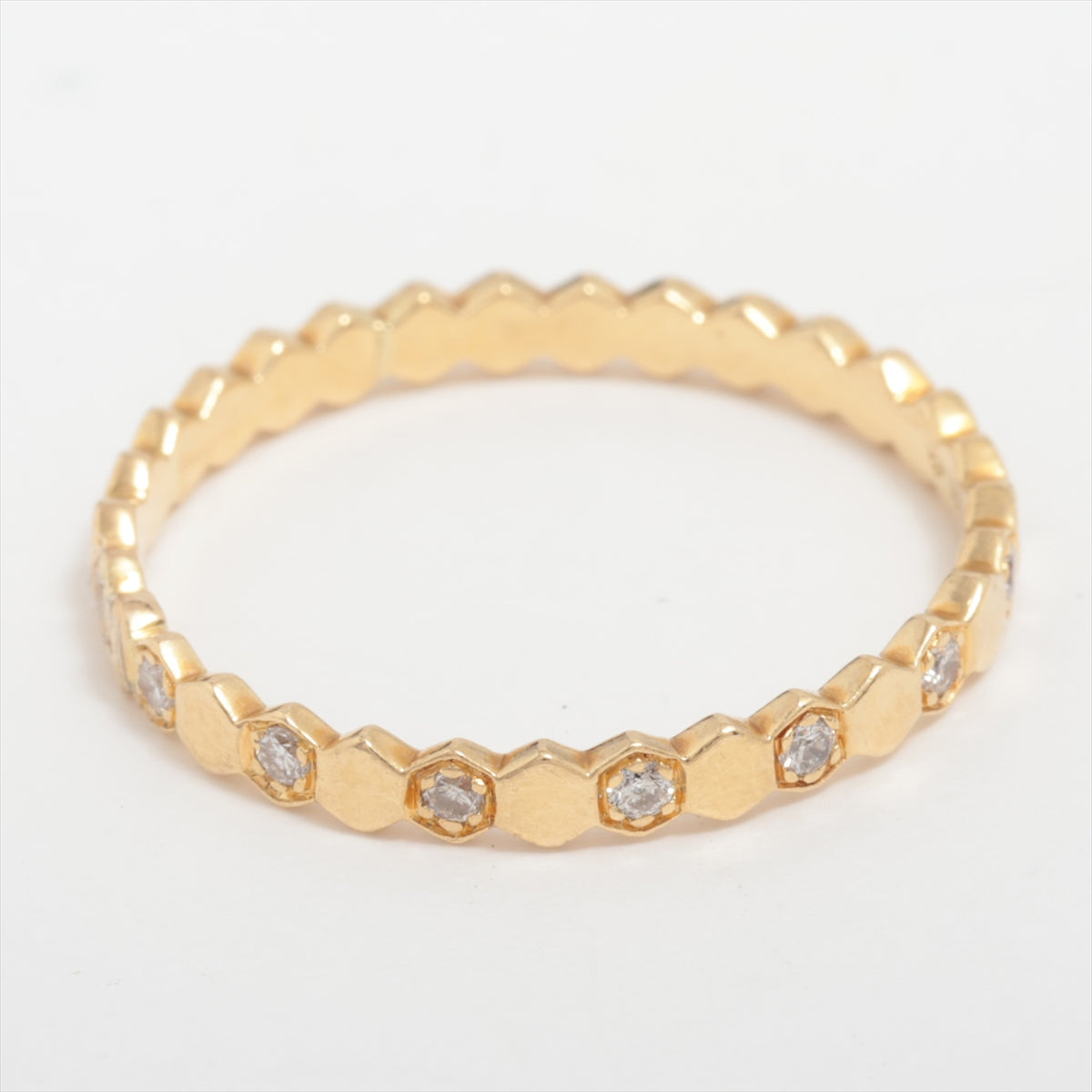 Chaumet Be My Love honeycomb diamond rings 750(YG) 1.8g 55