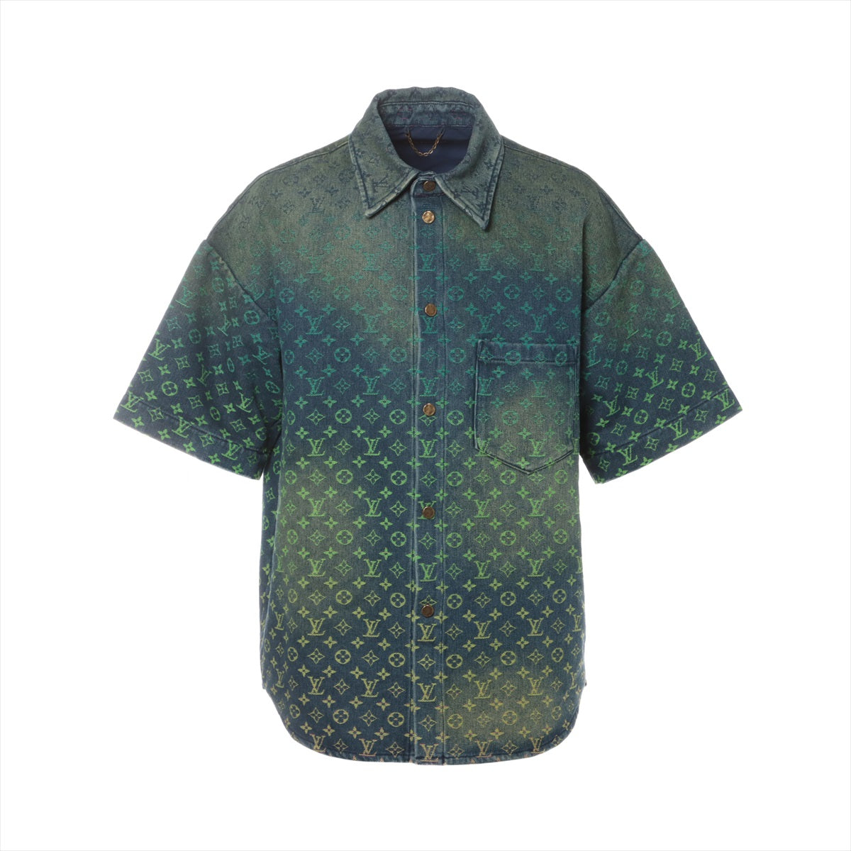 Louis Vuitton 23SS Cotton Shirt M Men's Multicolor  RM231 Monogram