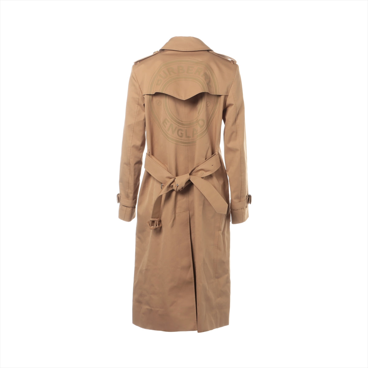 Burberry Tissi period Cotton Trench coat IT38 Ladies' Brown  8041099 back logo