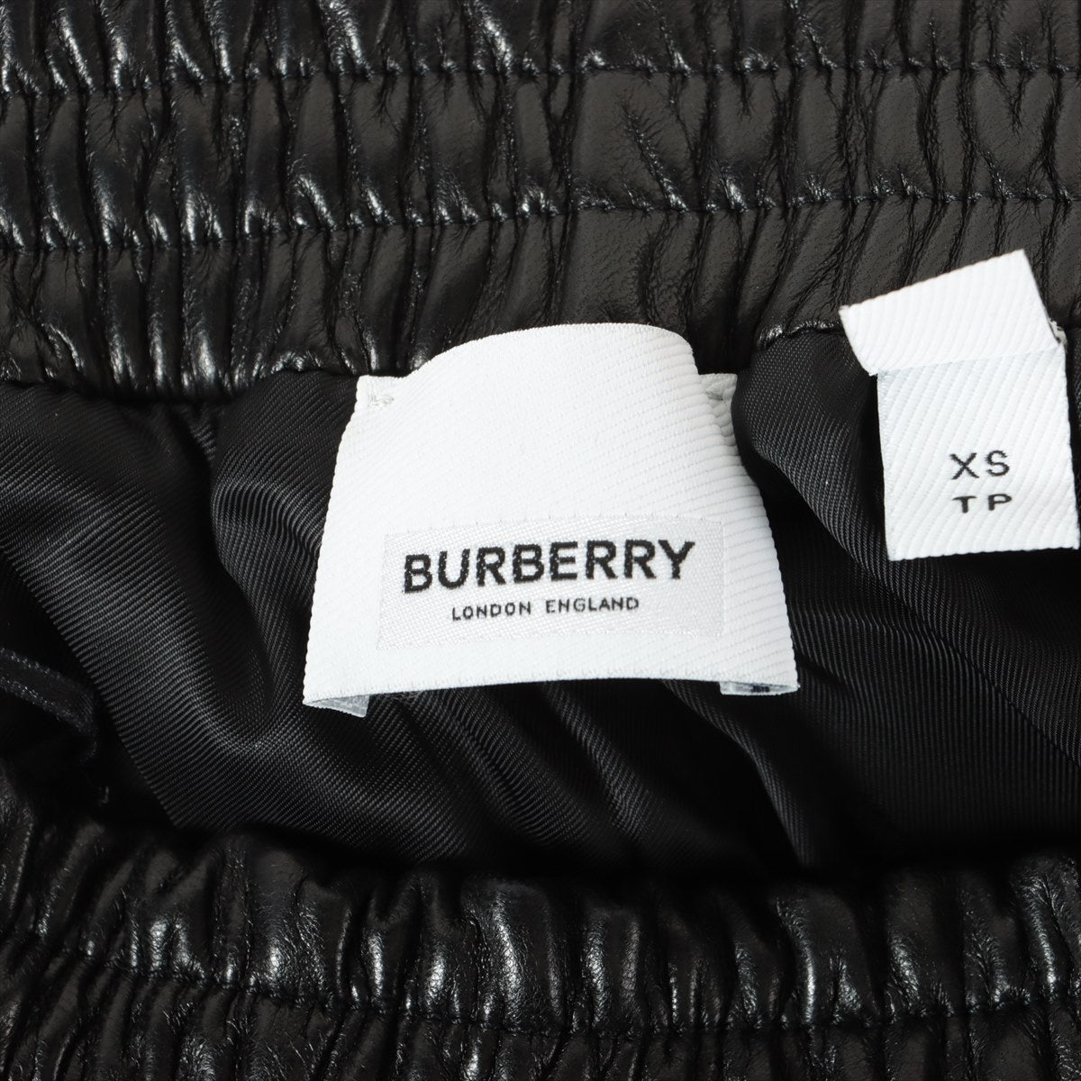 Burberry Lambskin Pants XS Men's Black  4561199