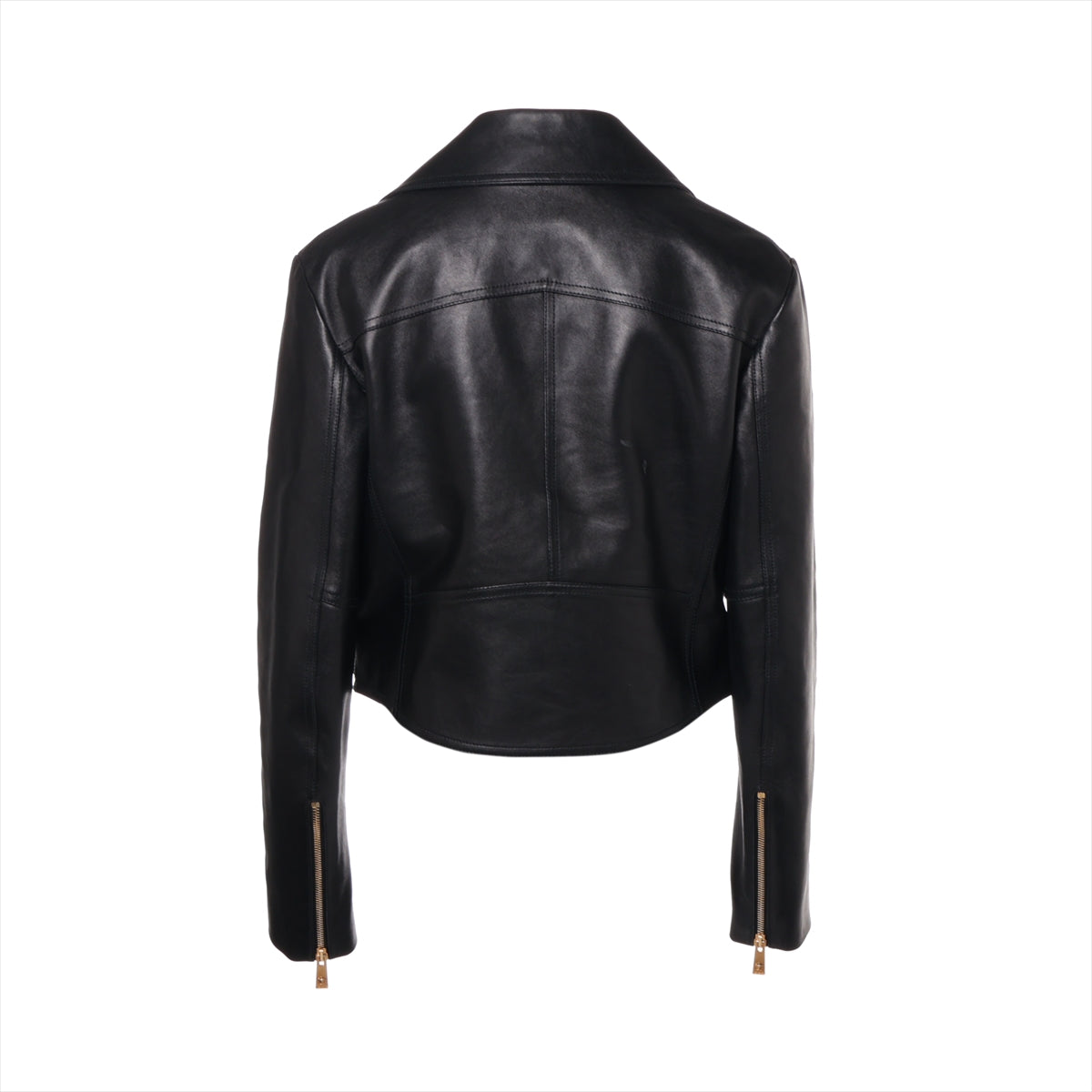 VERSACE Medusa Lam Leather jacket 40 Ladies' Black  1005845