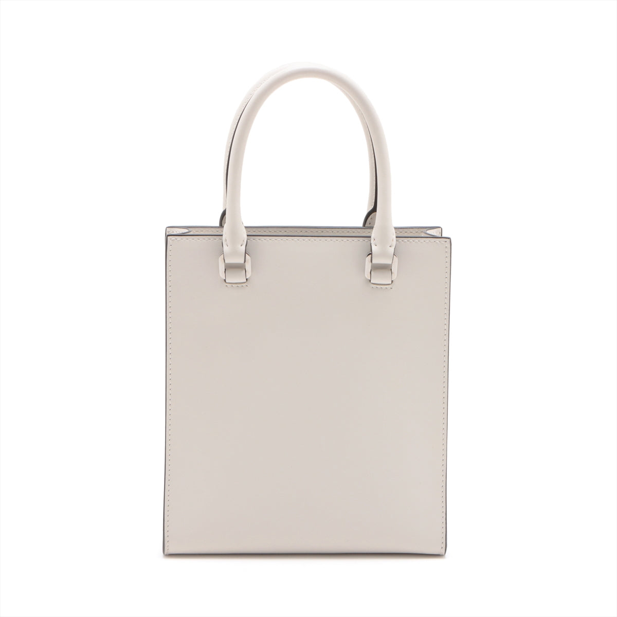 Prada Triangle Leather 2way handbag White 1BA333