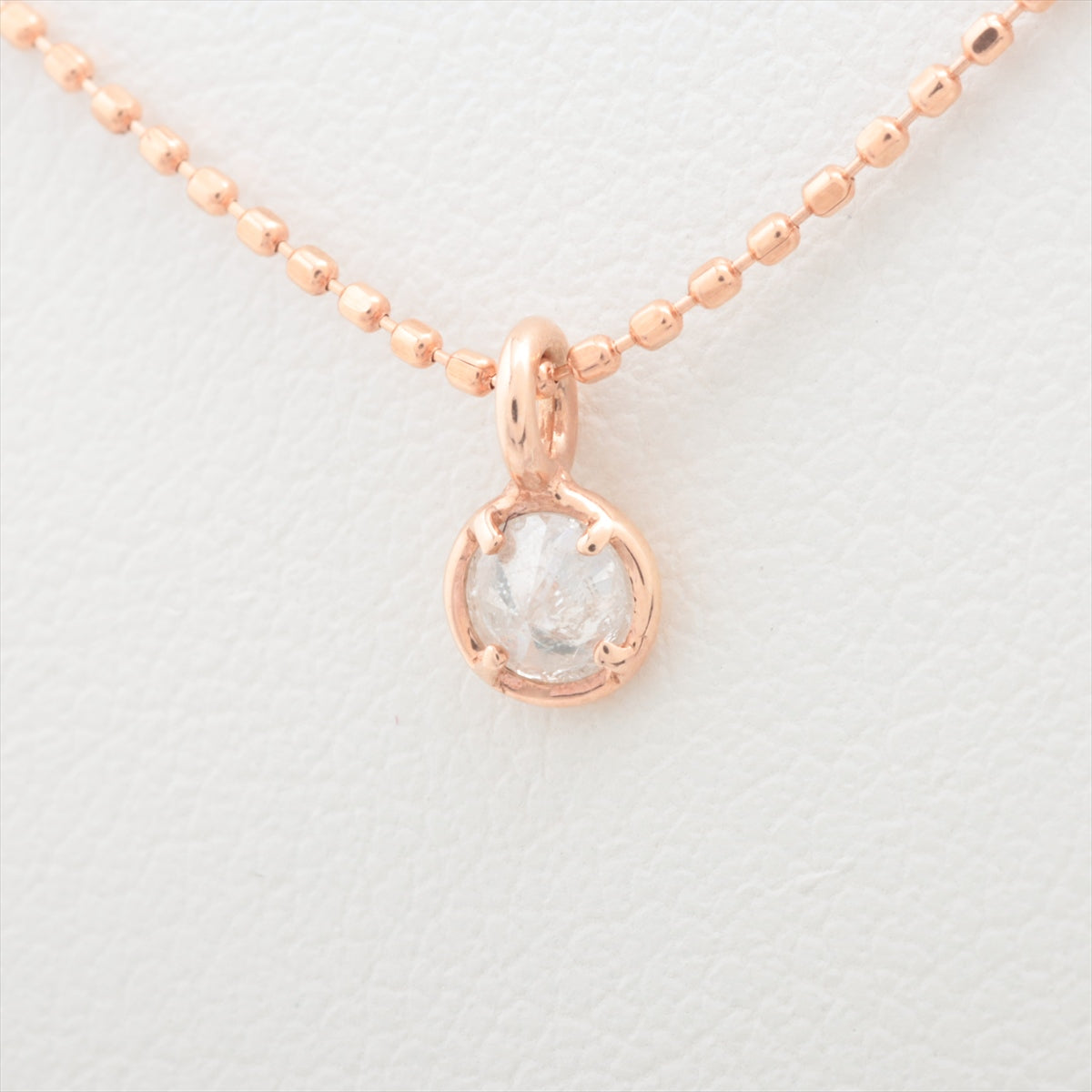 aget diamond Necklace K10(PG) 1.1g 0.1