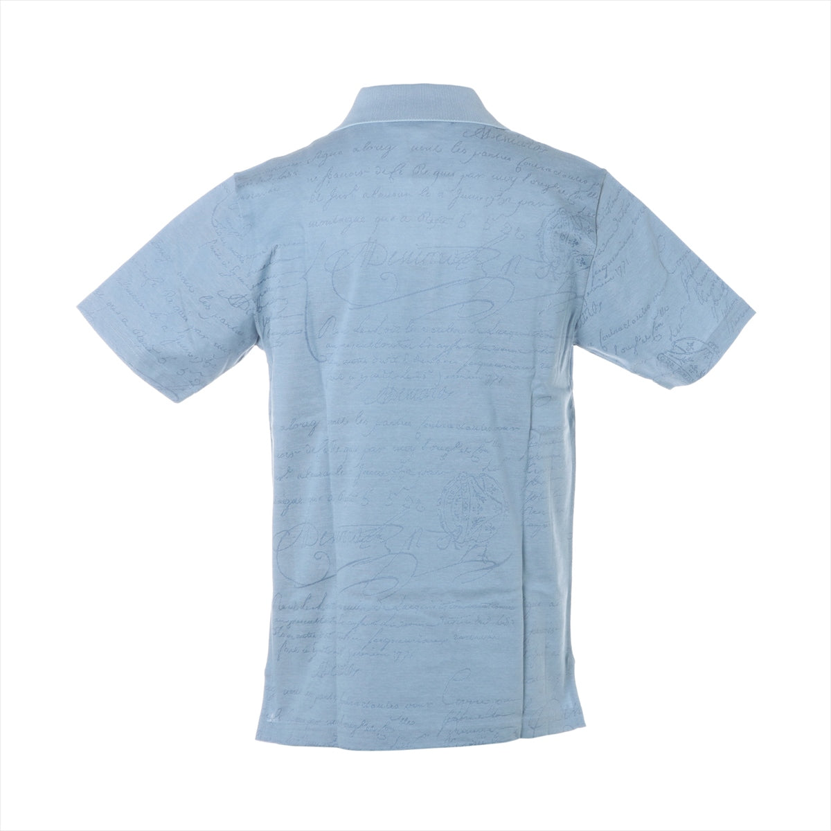 Berluti Calligraphy Cotton Polo shirt S Men's Blue