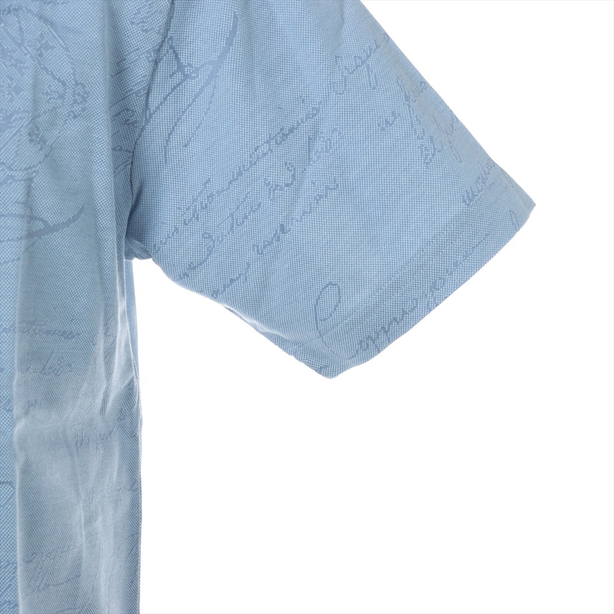 Berluti Calligraphy Cotton Polo shirt S Men's Blue
