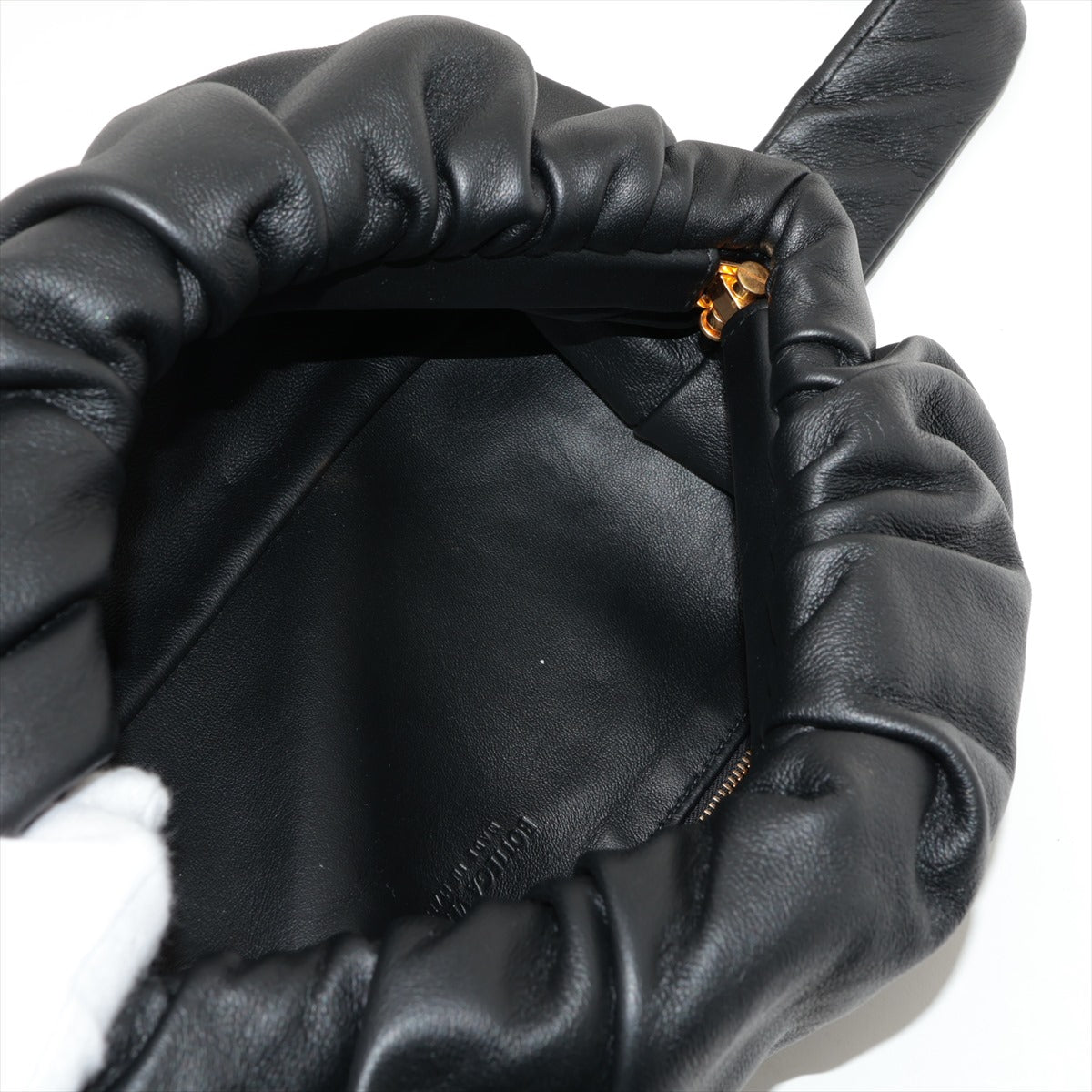 Bottega Veneta Pouch Leather Sling backpack Black